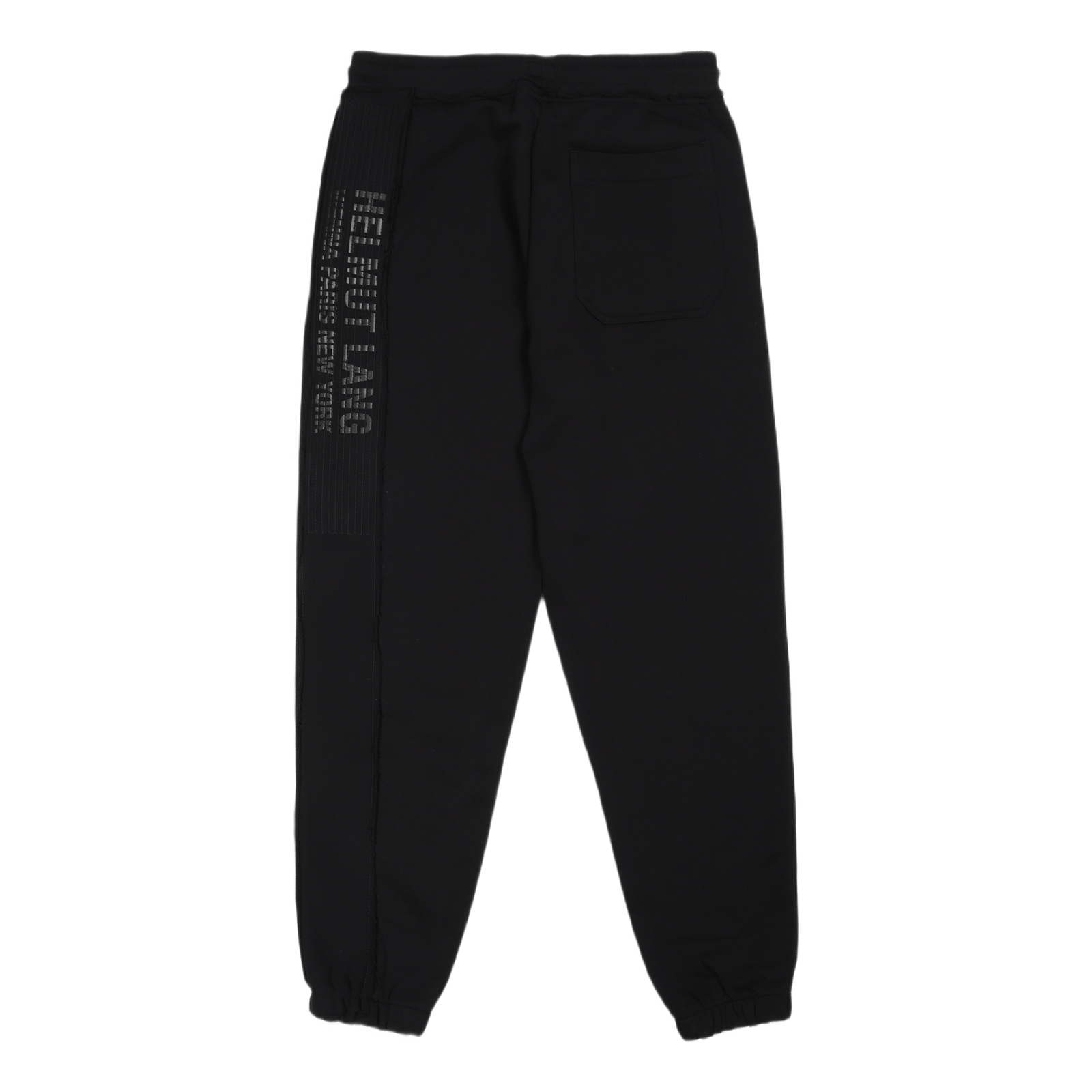 Trapunto Jogger Black
