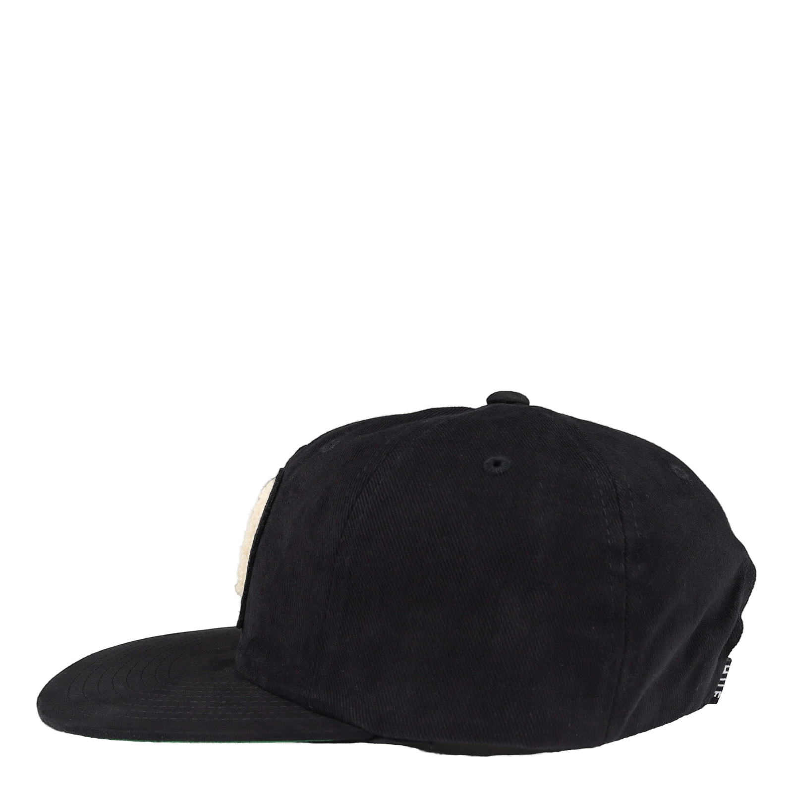 Chenille Patch 6-panel Hat Black