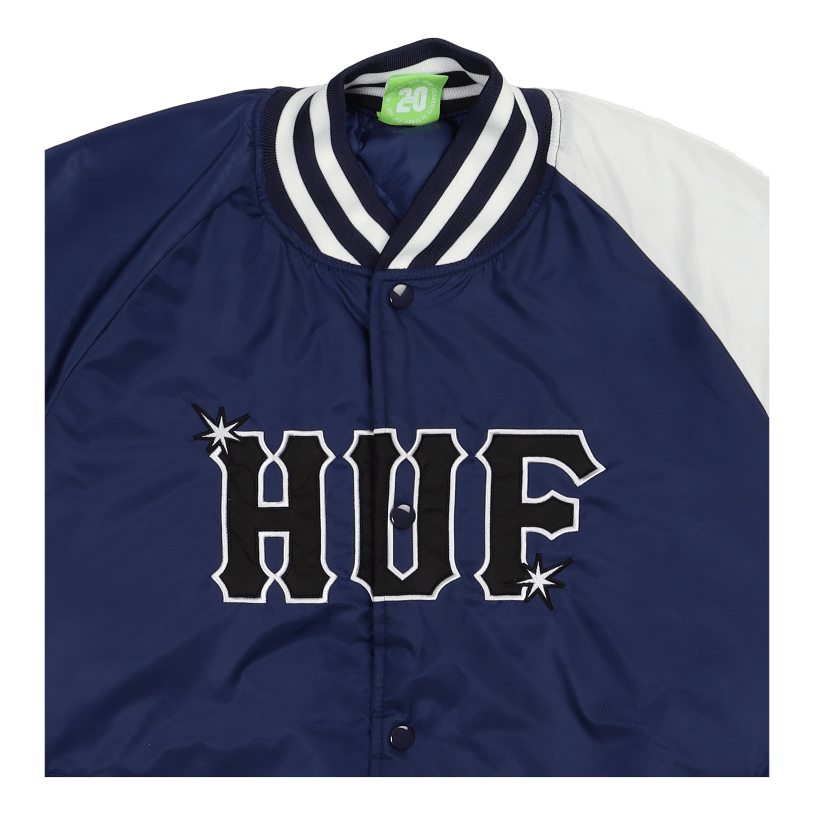 Huf Satin Baseball Jacket Navy