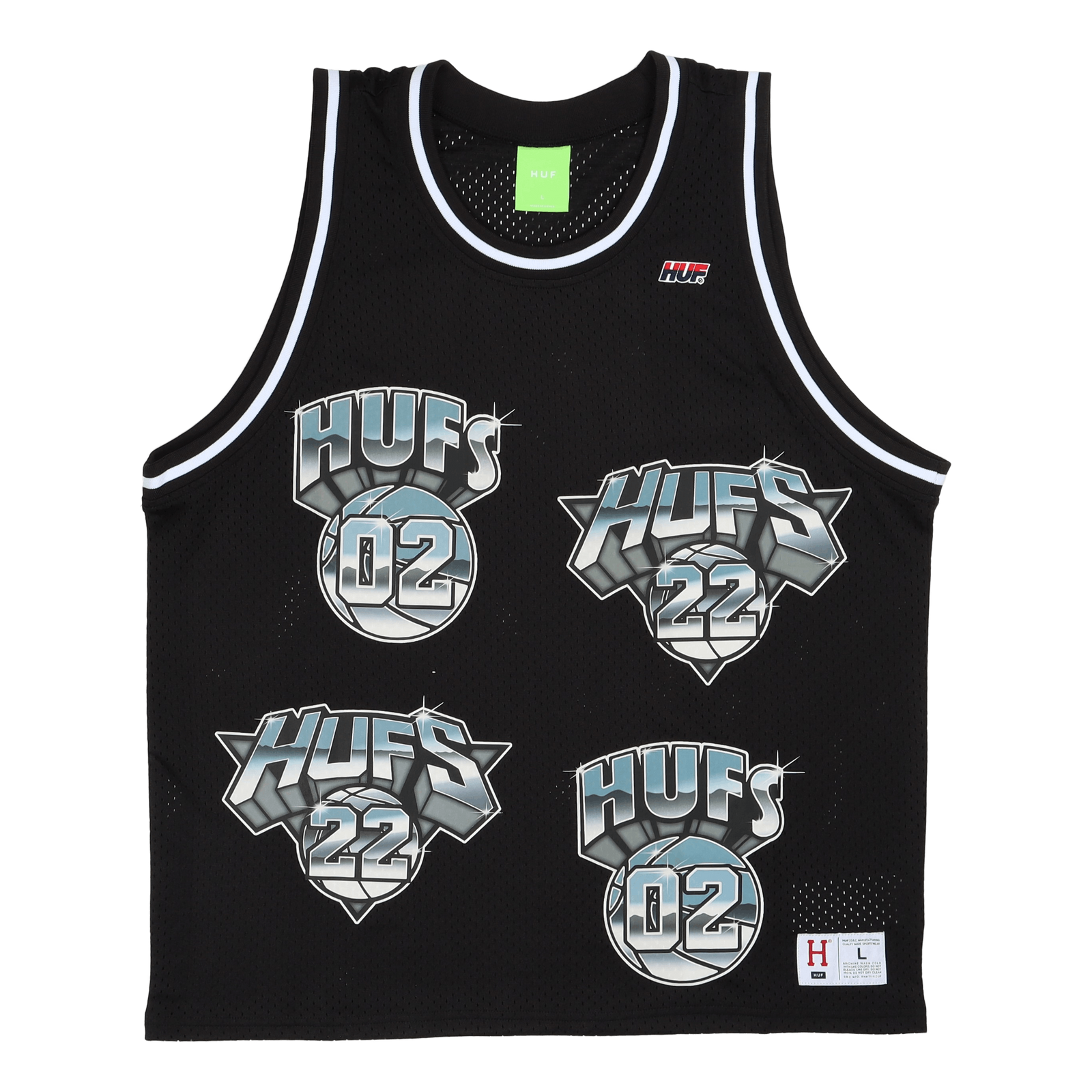 Hufs Basketball Jersey Black