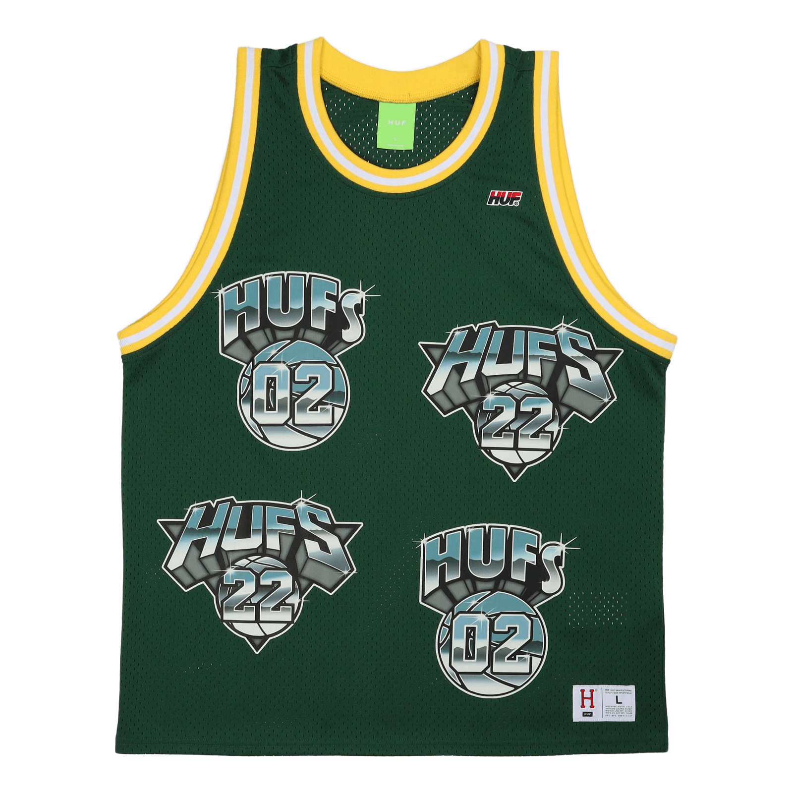 Hufs Basketball Jersey Green