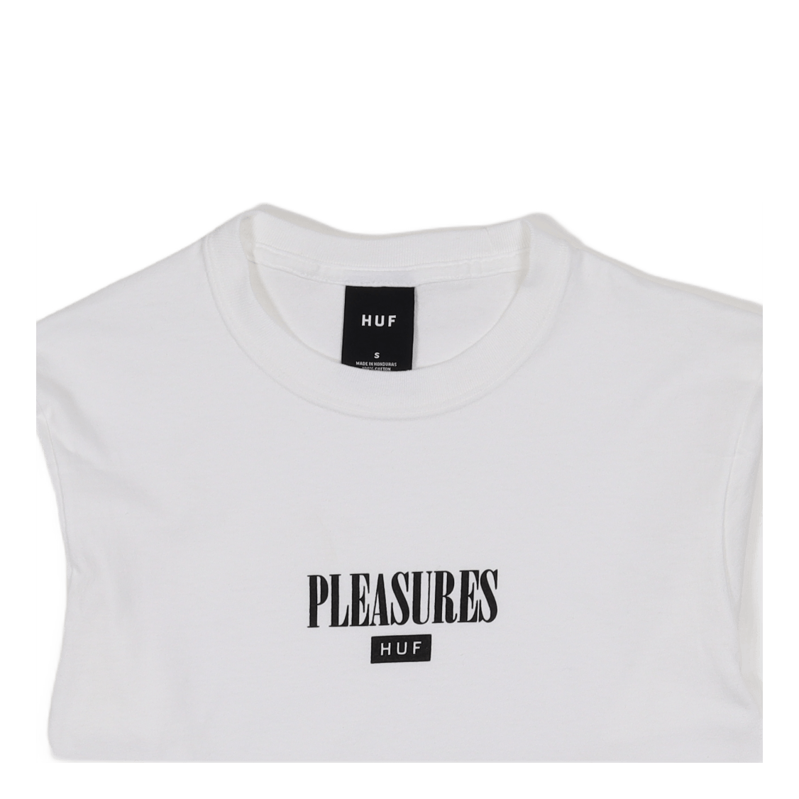 HUF X PLEASURES SPORE L/S TEE WHITE