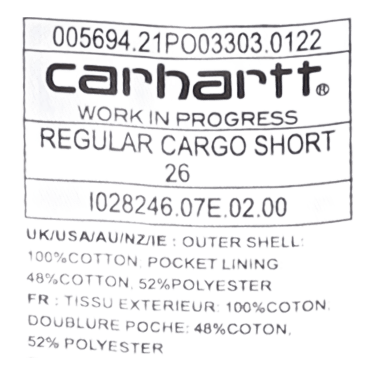 Regular Cargo Short Dusty H Brown