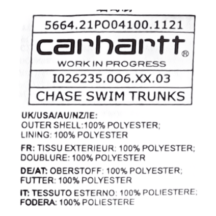 Chase Swim Trunks Icy Water / Gold