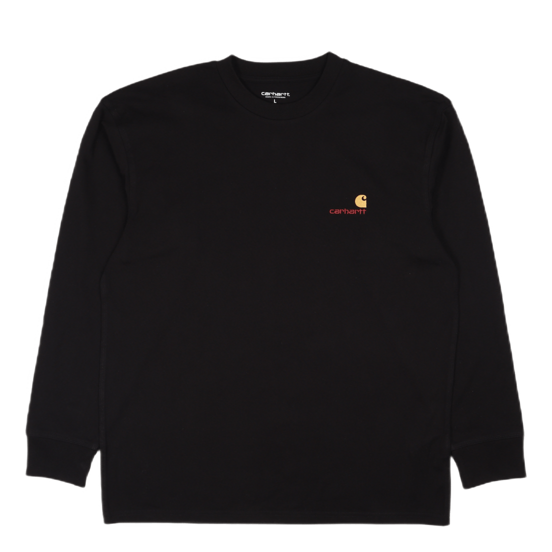 L/s American Script T-shirt Black