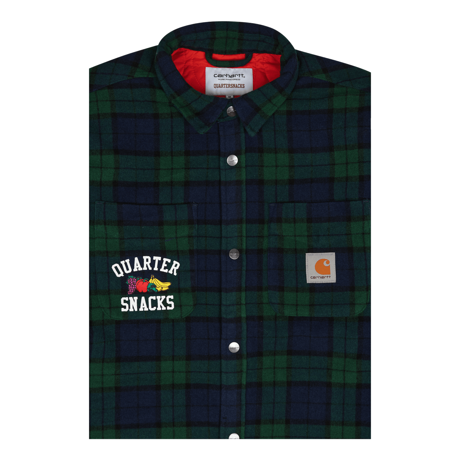 Quartersnacks Shirt Jacket Quartersnacks Check, Green