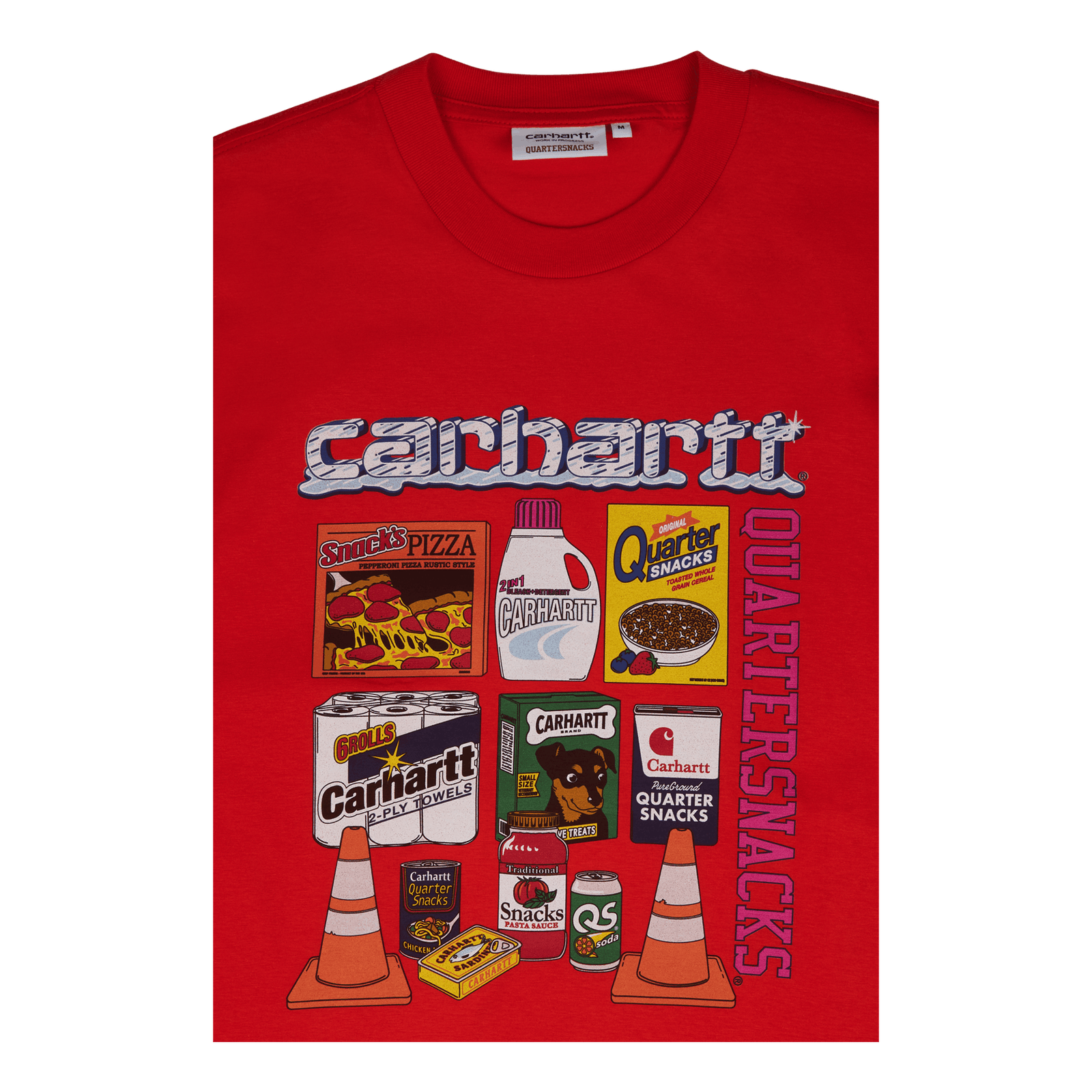 Quartersnacks S/s Graphic T-s Safety Orange