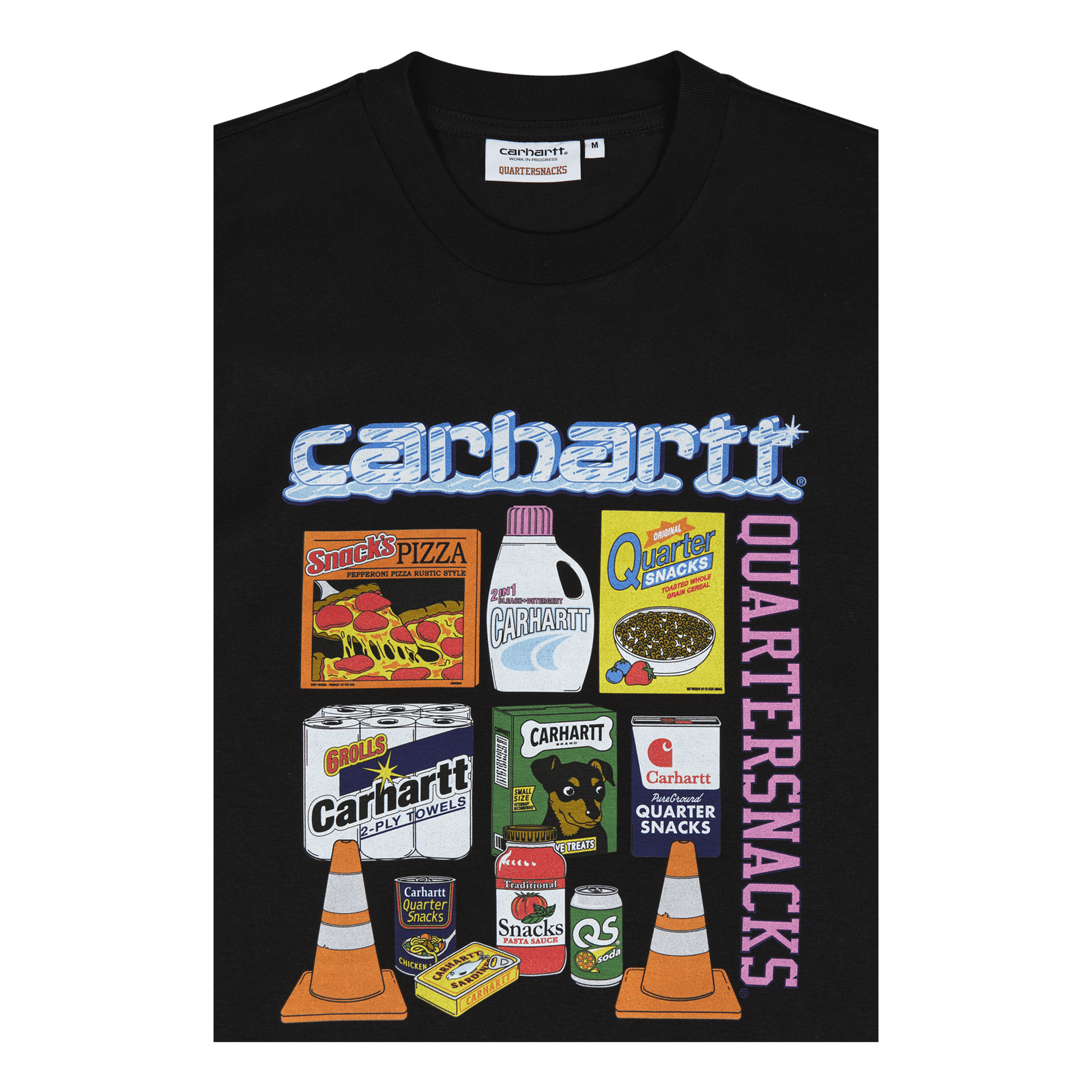 Quartersnacks S/s Graphic T-s Black