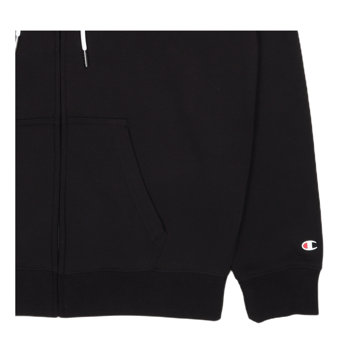 Hooded Full Zip Sweatshirt Black Beauty