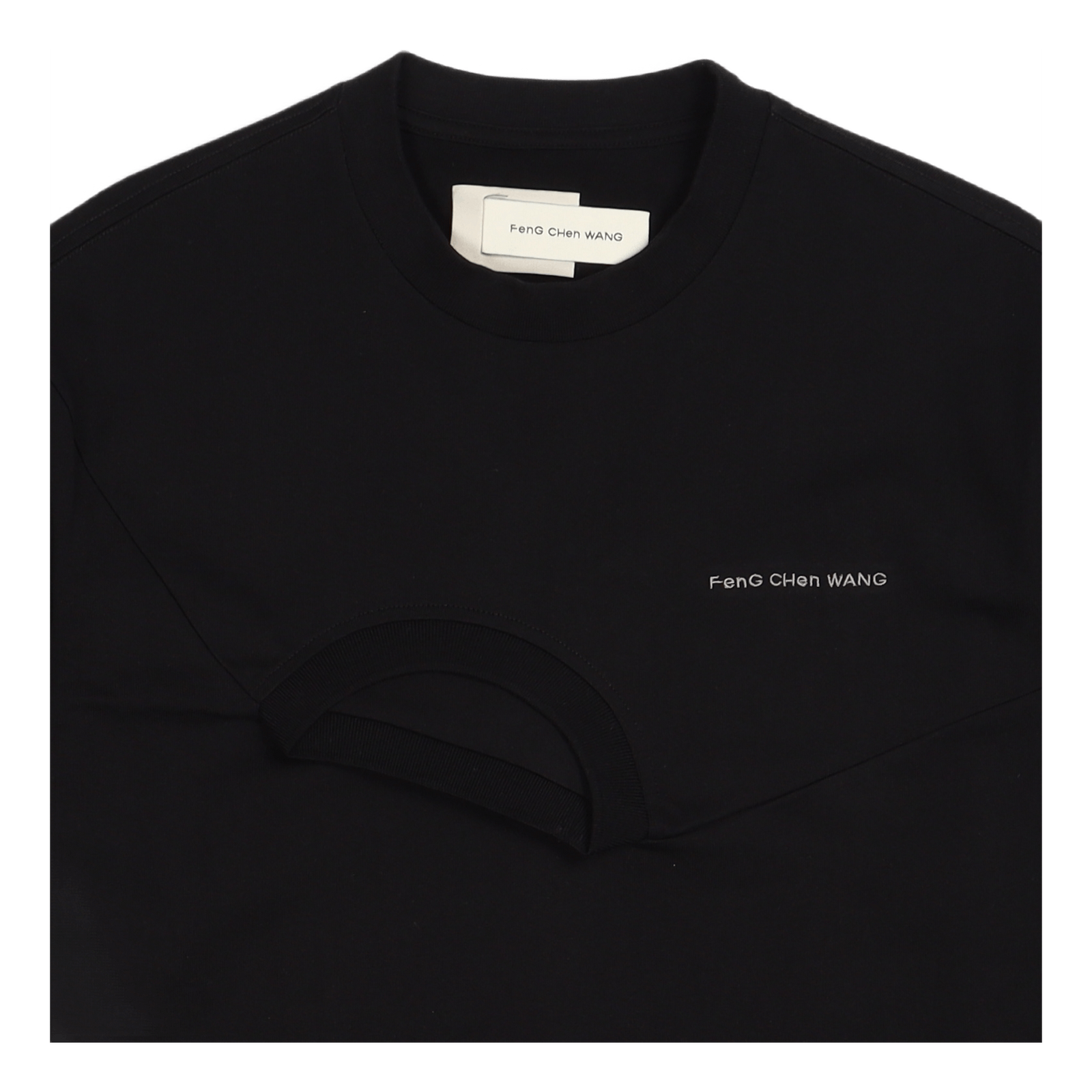 Shirting Panelled Sweater Black