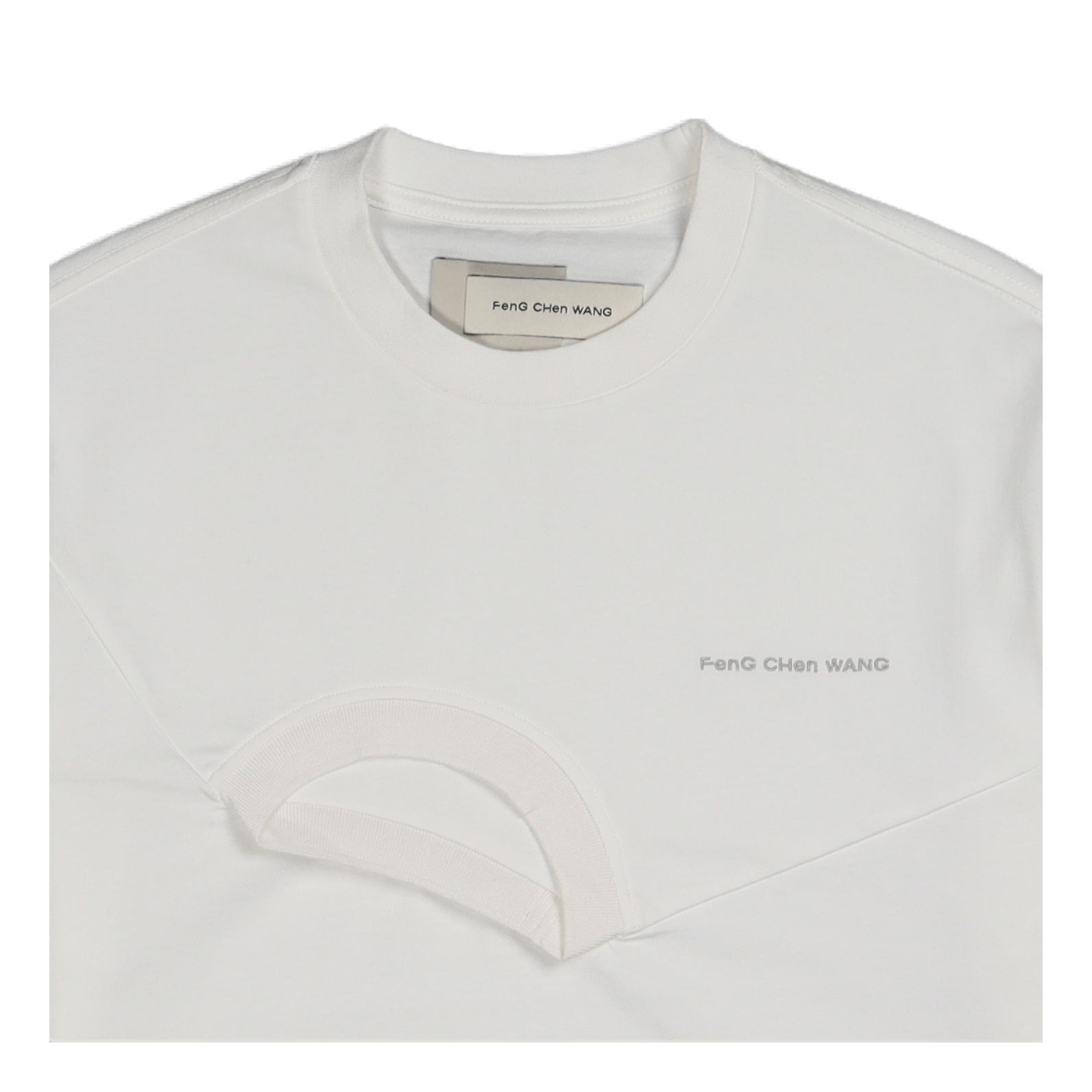 Shirting Panelled Sweater White