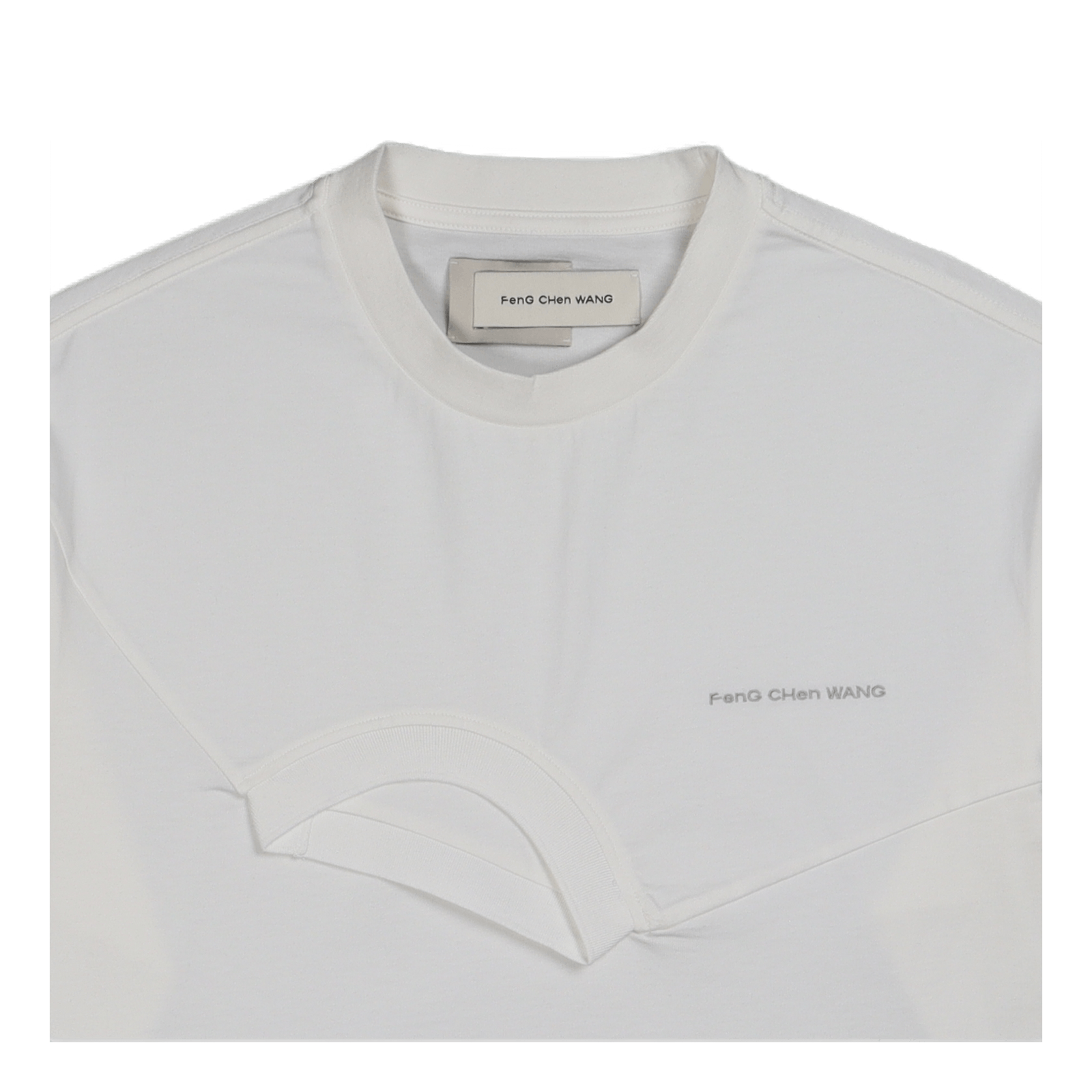 Long Sleeved Double Crew White