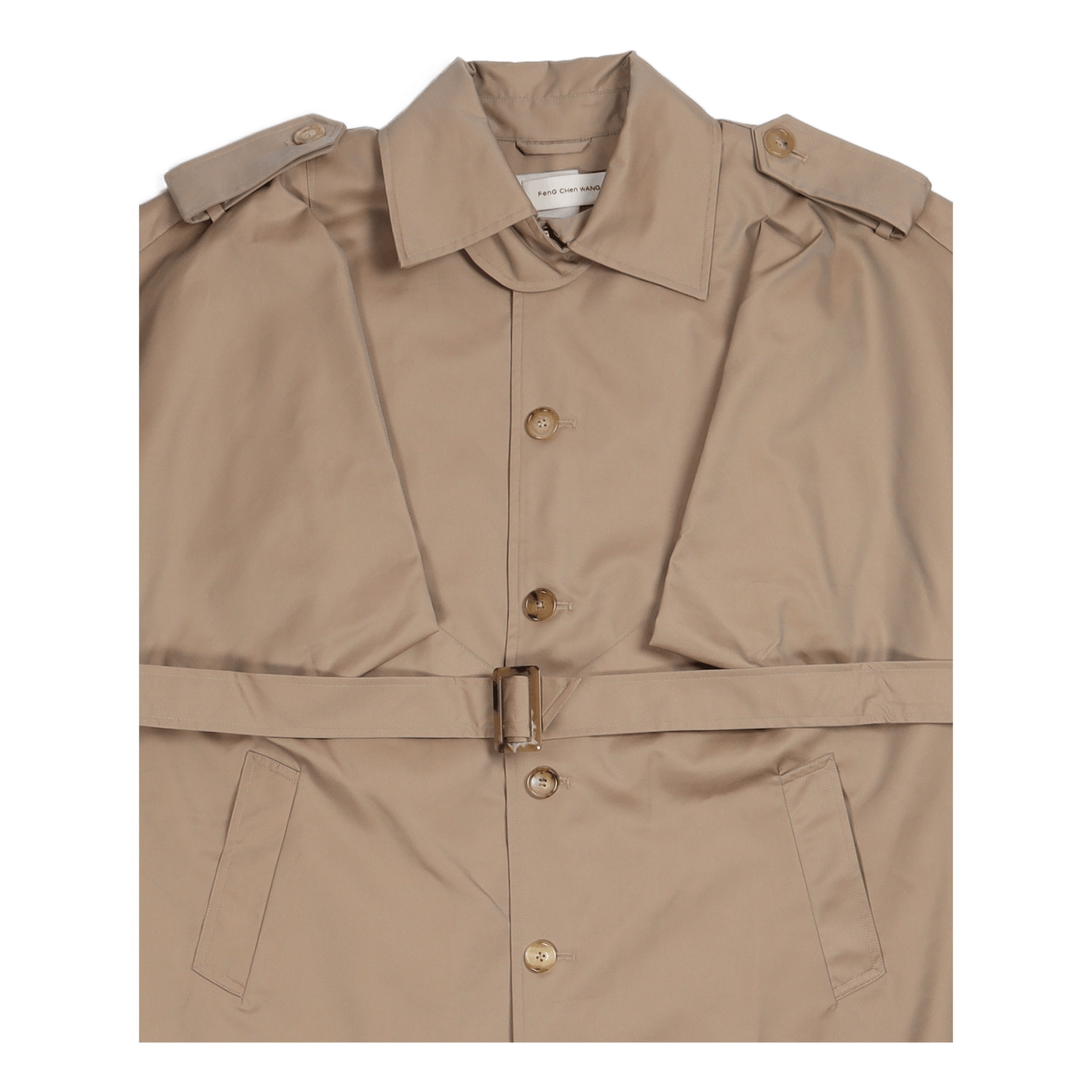 Sleeveless Trench Coat Khaki