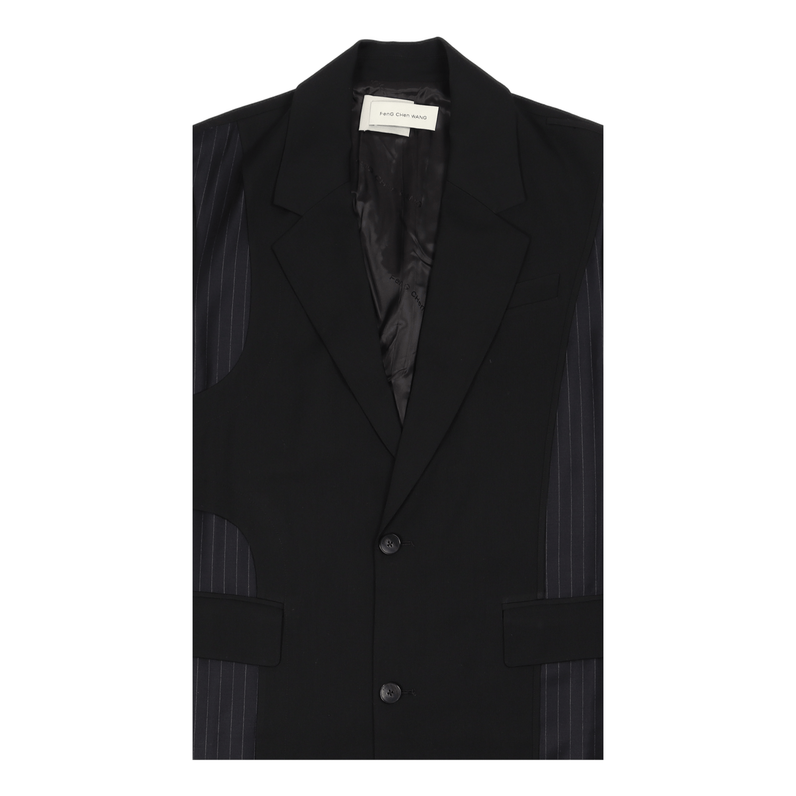 Long Sleeveless Coat Black