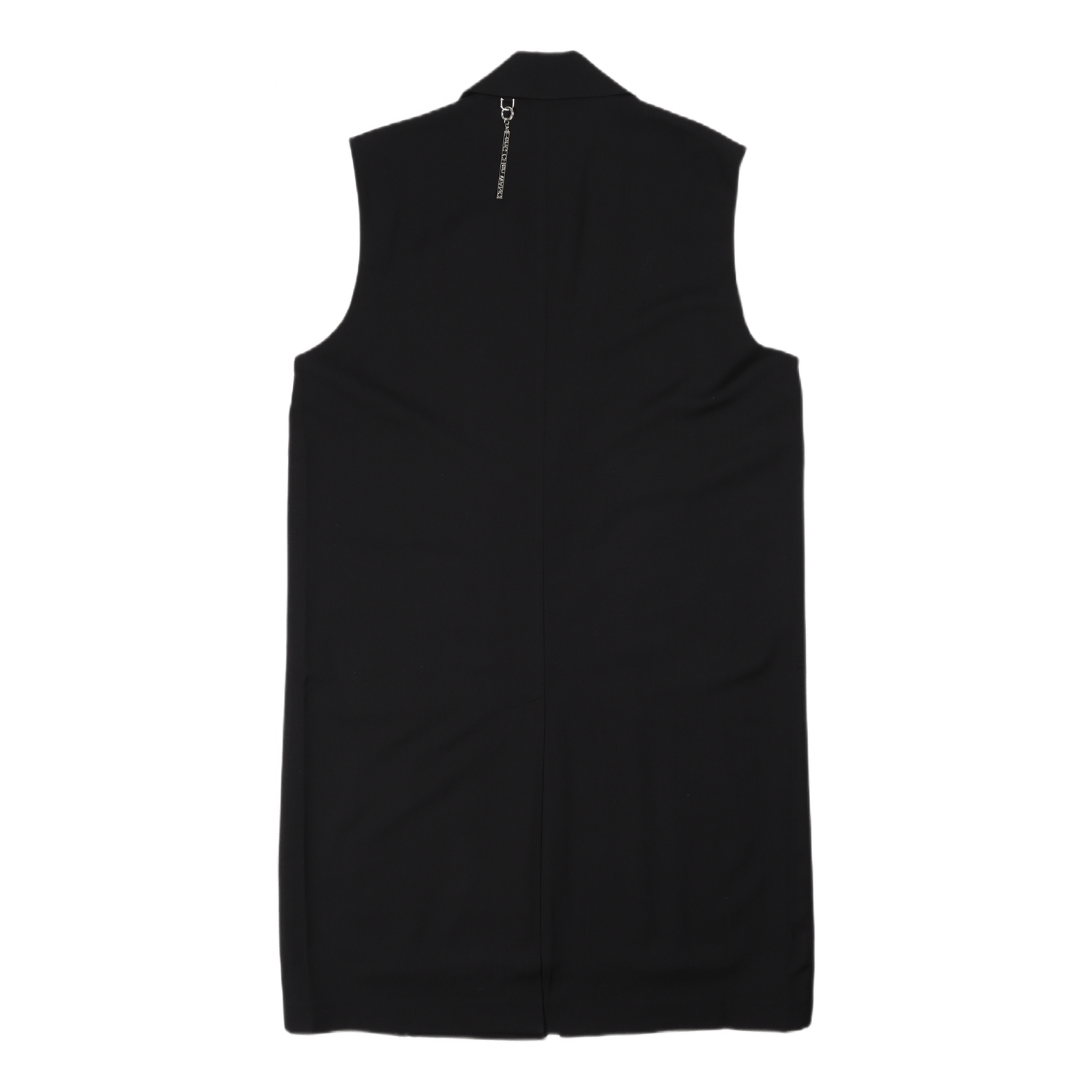 Long Sleeveless Coat Black