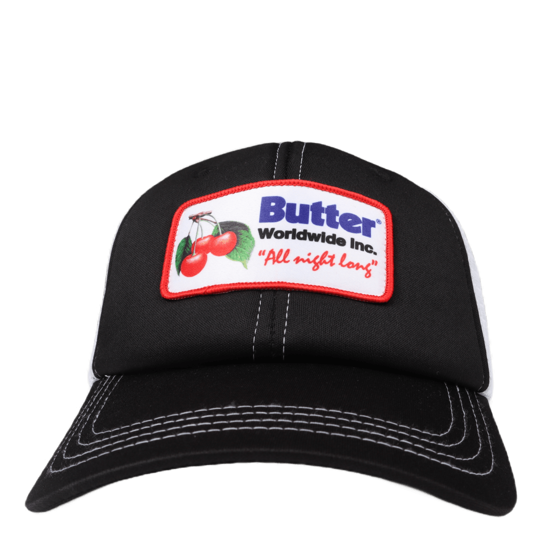 Cherry Trucker Hat Black / White