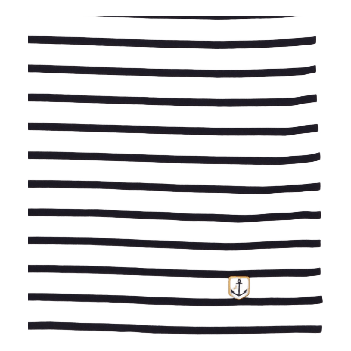 Striped Breton Shirt "hoëdic" White/navire Navy