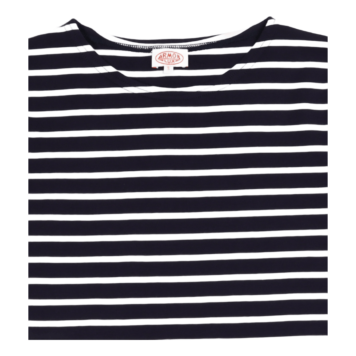 Striped Breton Shirt "hoëdic" Navire Navy/ White
