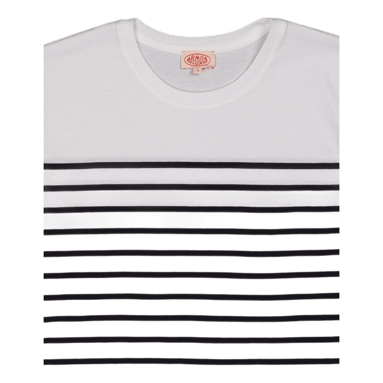 Striped Breton Shirt''etel'' White/navire Navy