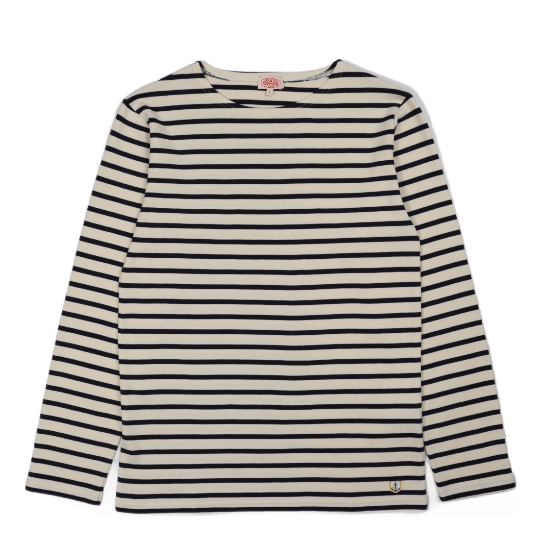 Striped Breton Shirt "houat" Nature/ Navire Navy