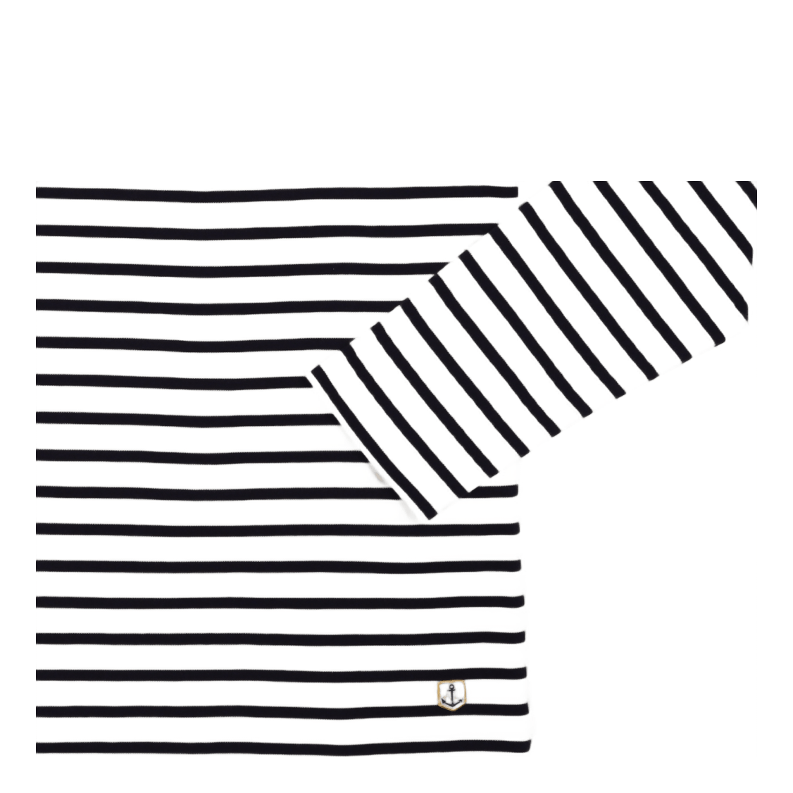 Striped Breton Shirt "houat" Nature/ Navire Navy