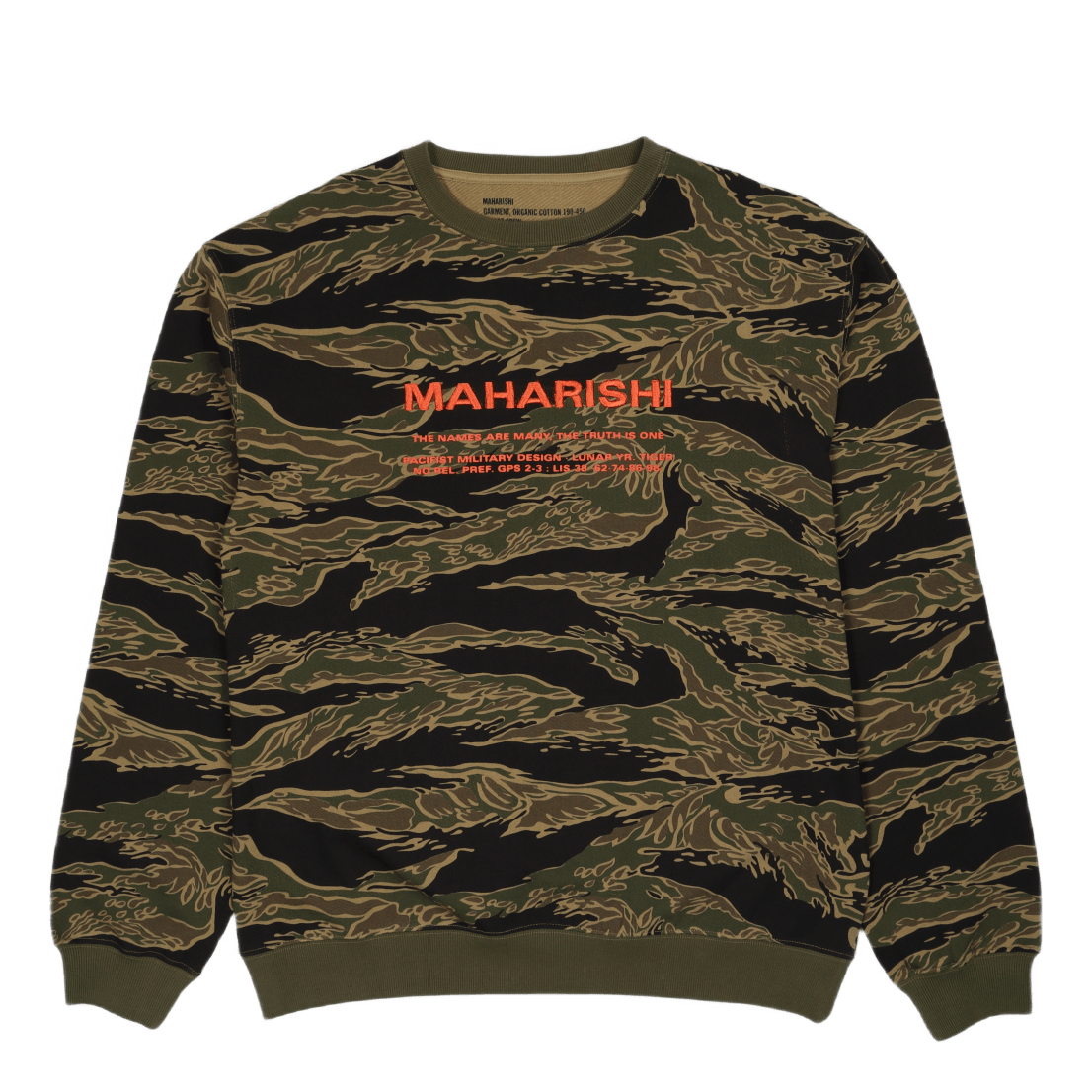 Camo Miltype Crew Sweat Ocs 45 Mint Gold Tigerstripe
