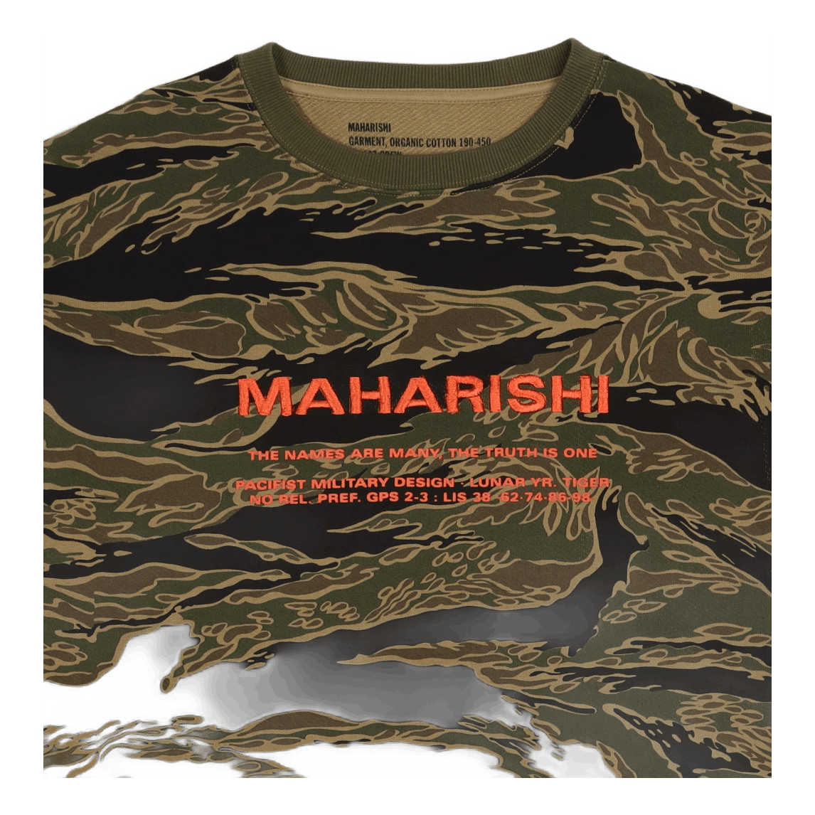 Camo Miltype Crew Sweat Ocs 45 Mint Gold Tigerstripe