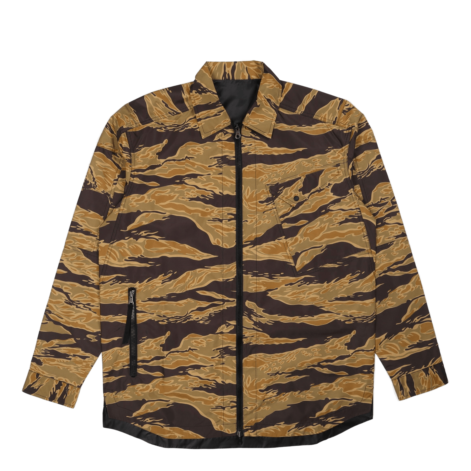 Camo Reversible Packaway Shirt Sunbleach Tigerstripe/black