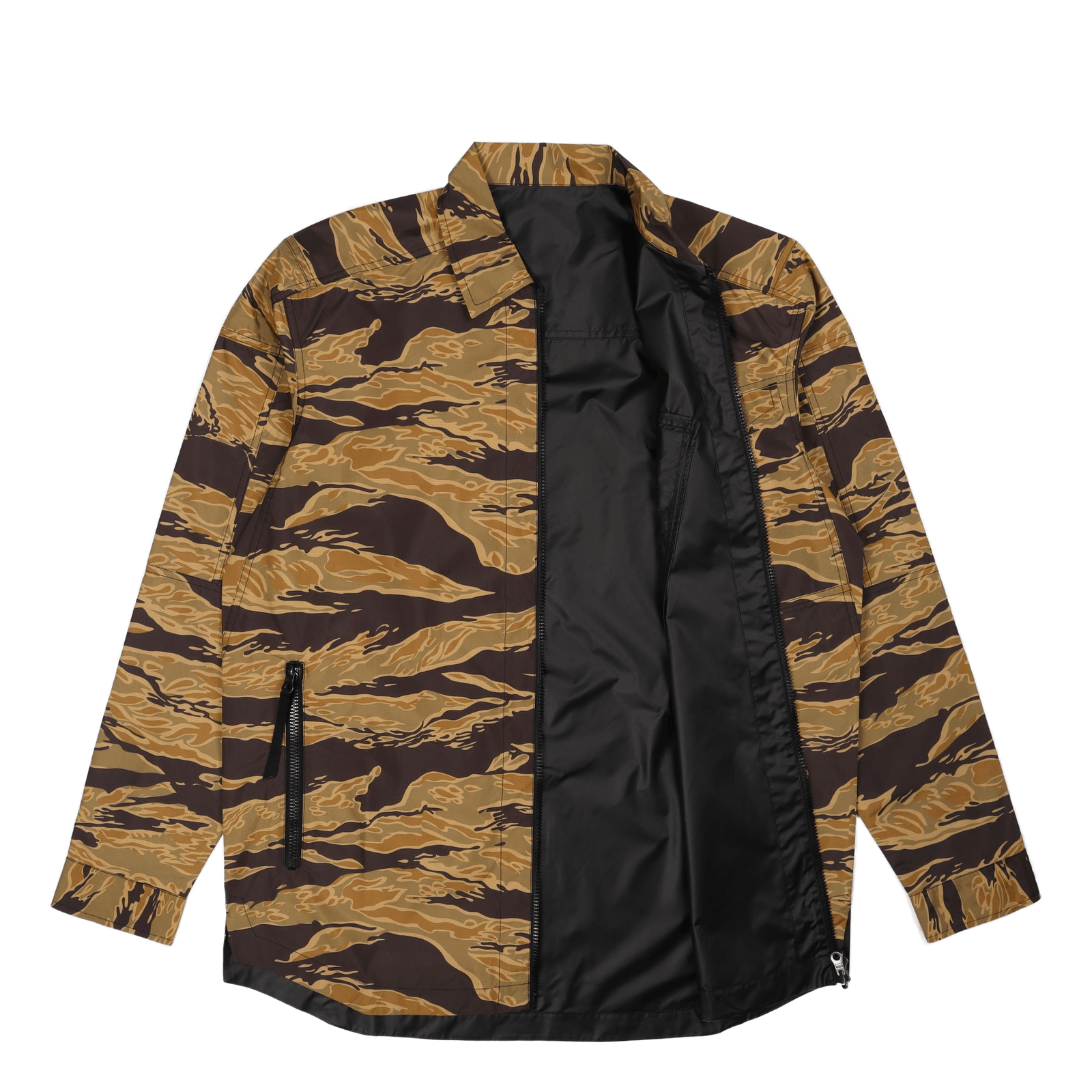Camo Reversible Packaway Shirt Sunbleach Tigerstripe/black