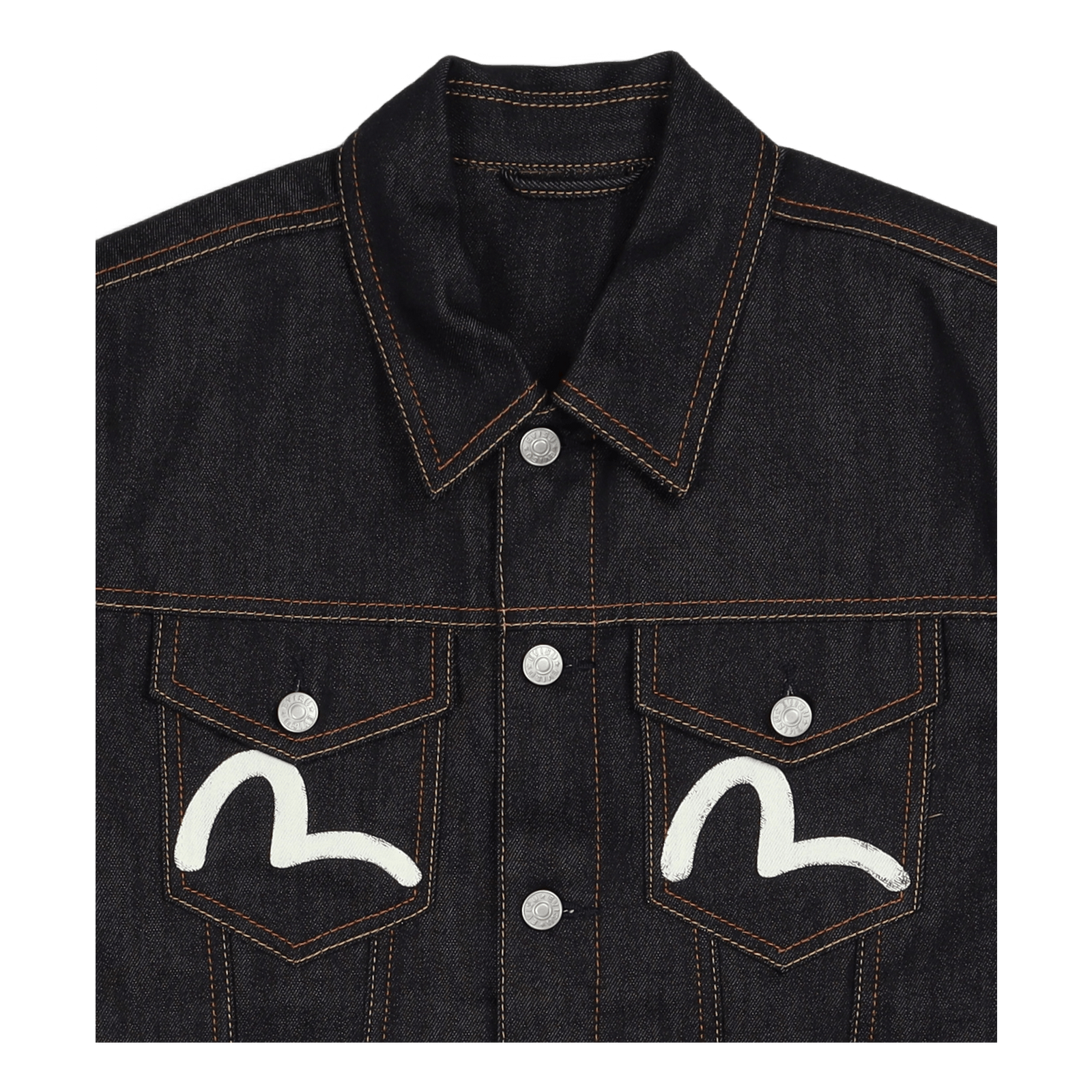 Evisu Ecru Seagull Denim Jacke Indigo