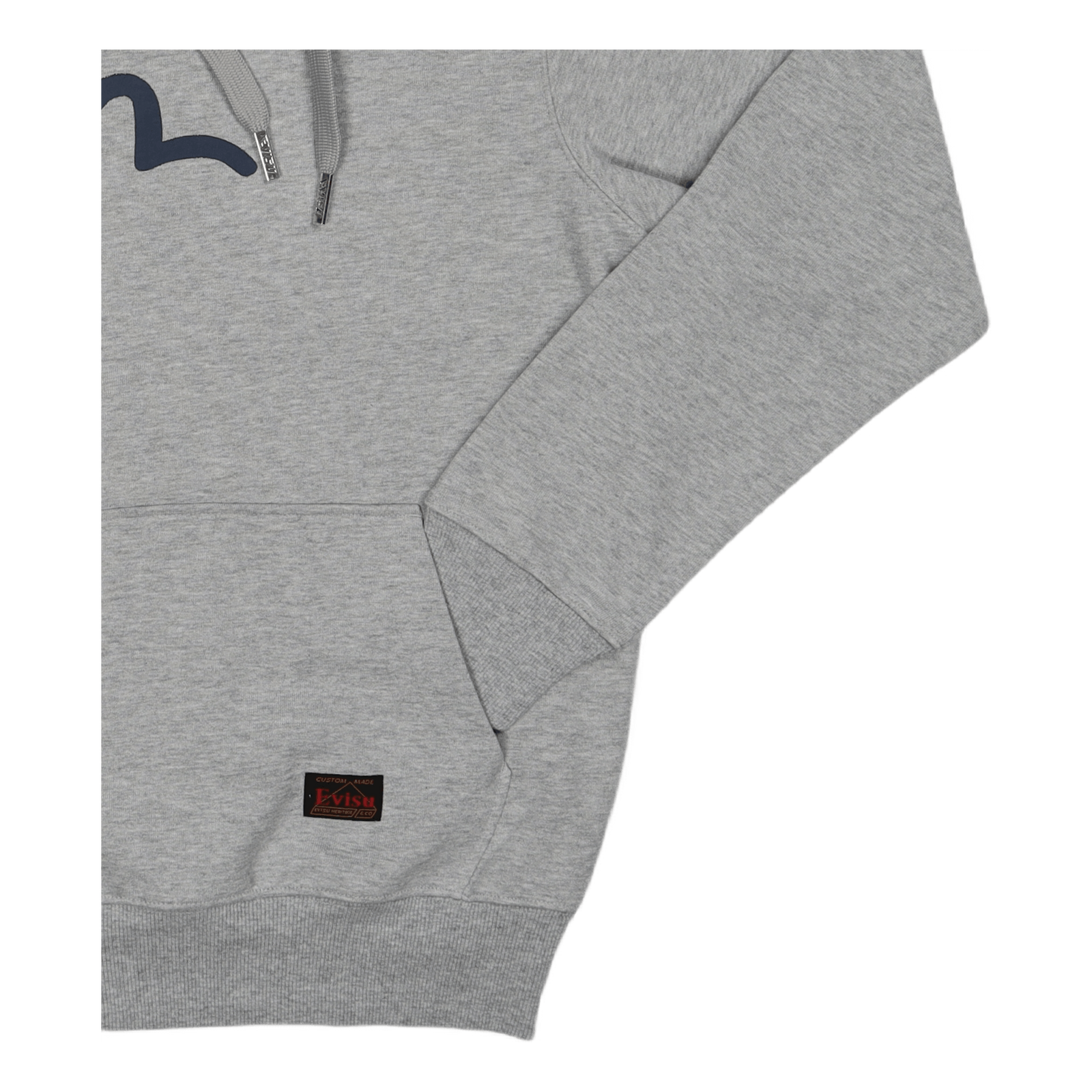 Evisu Basic Hooded Sweatshirt Heather Grey