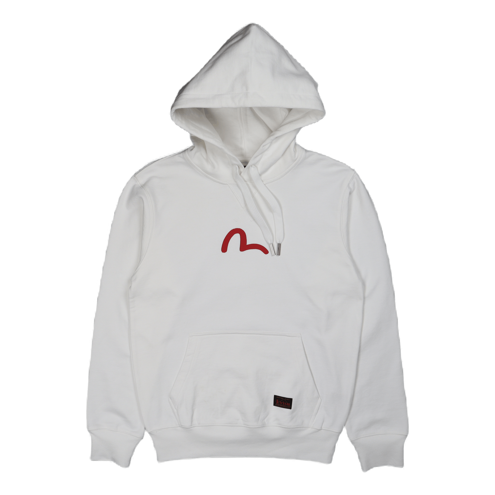Evisu Basic Hooded Sweatshirt Off White