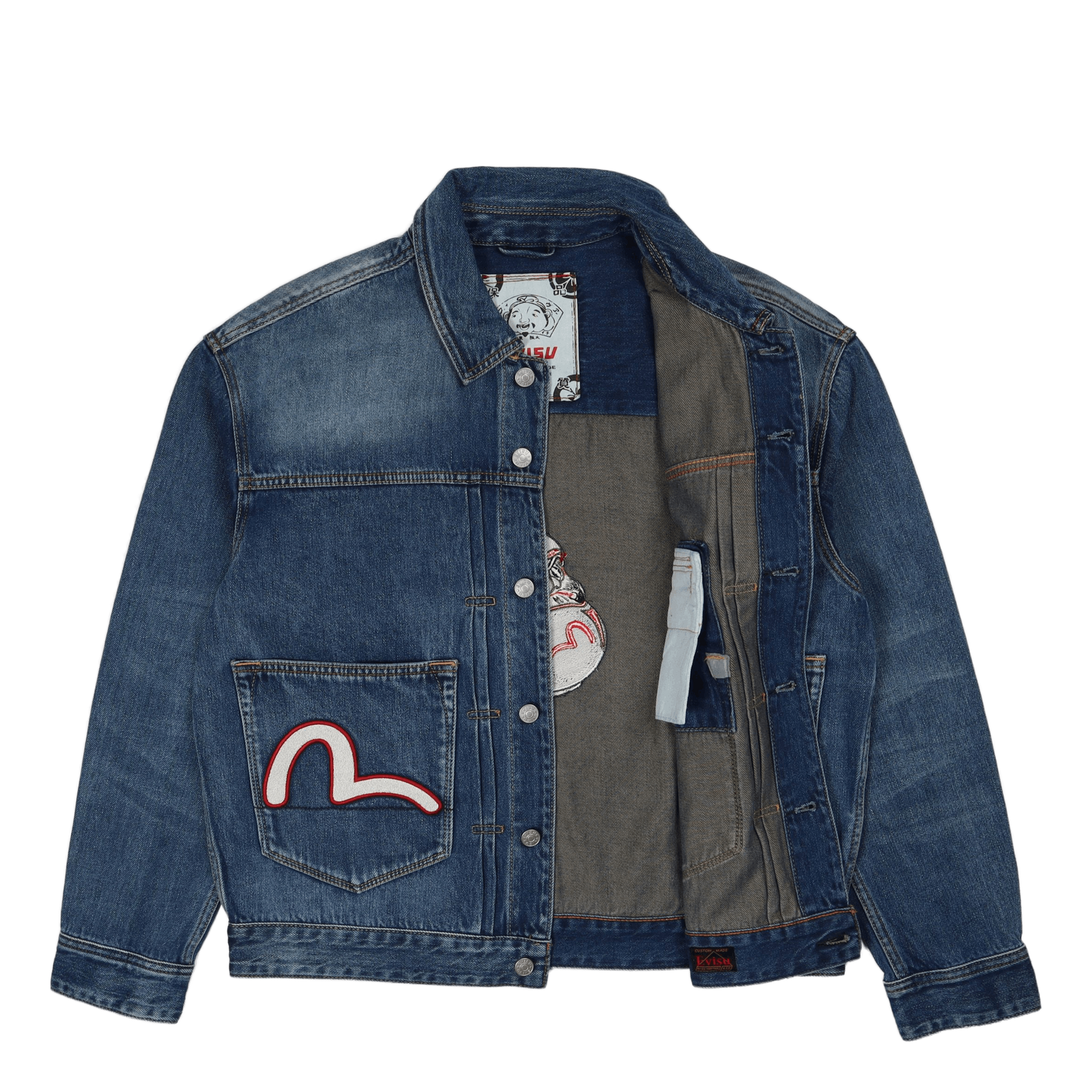 Daruma Komainu X Bonsaii Emb D Indigo Mid Tone