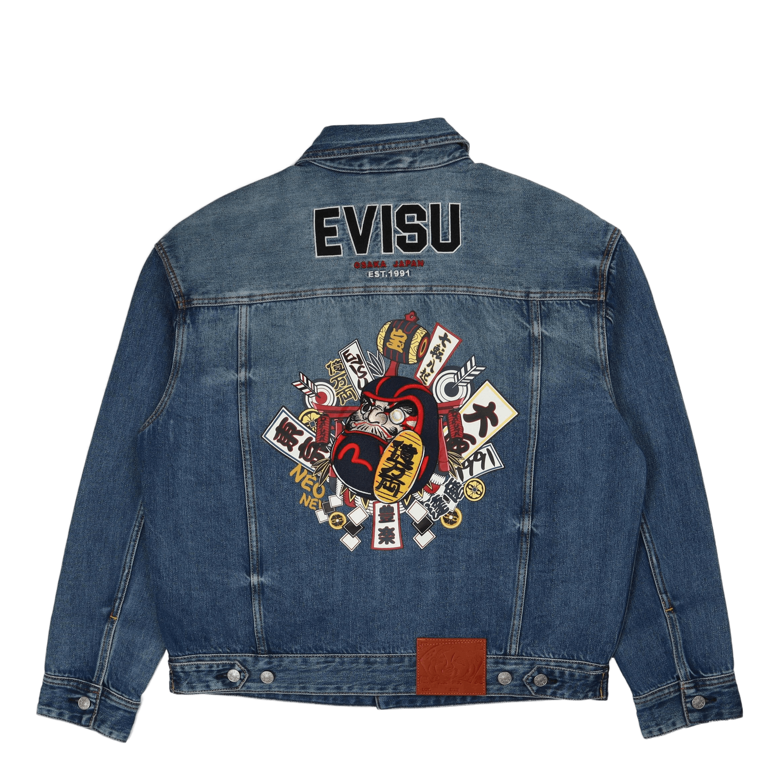 Daruma Komainu X Bonsaii Emb D Indigo Mid Tone