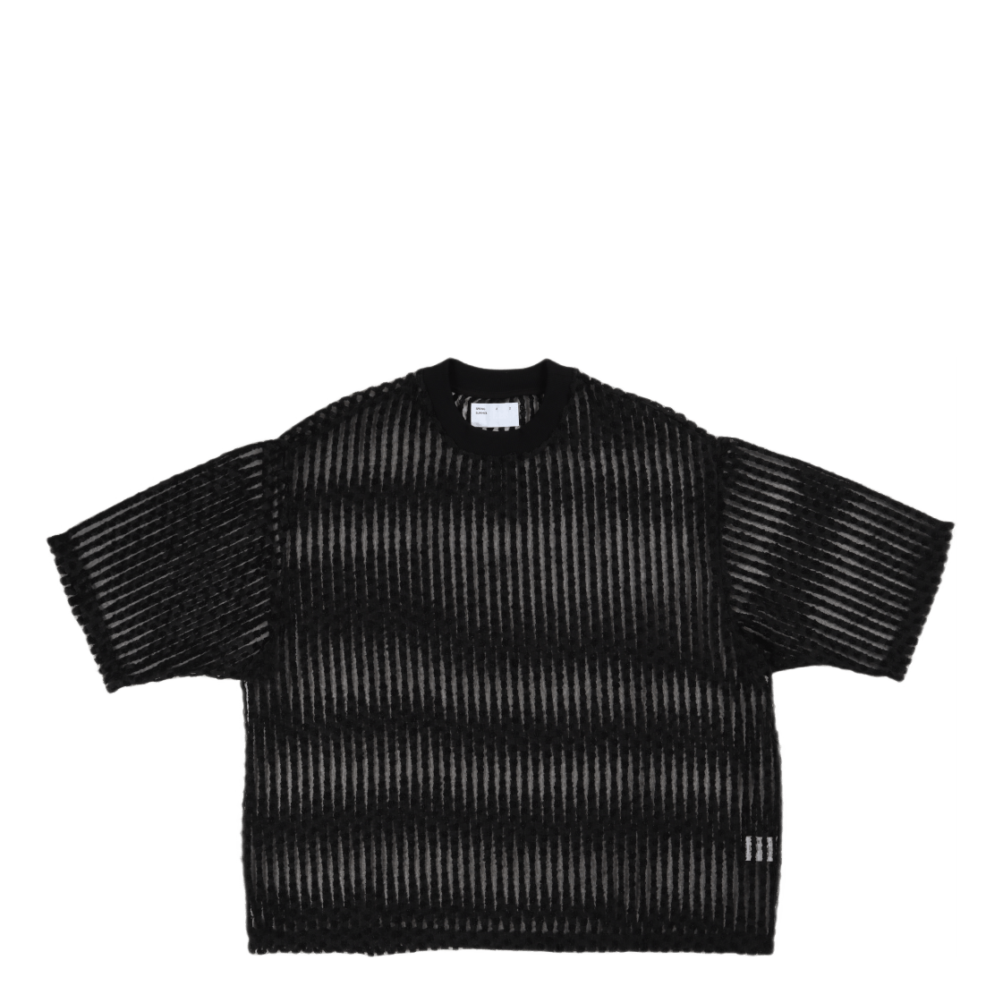 Wide Shirt S/s Black Organza W