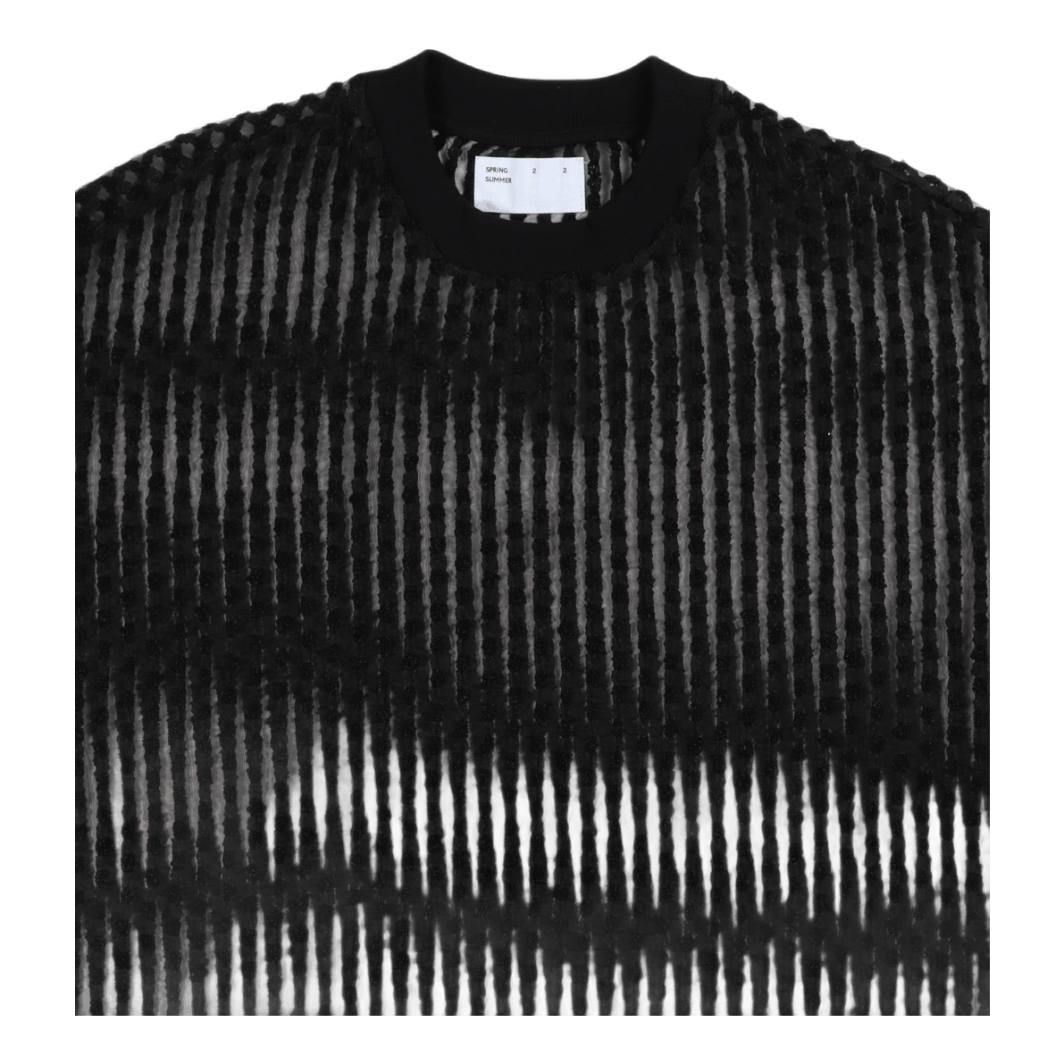 Wide Shirt S/s Black Organza W