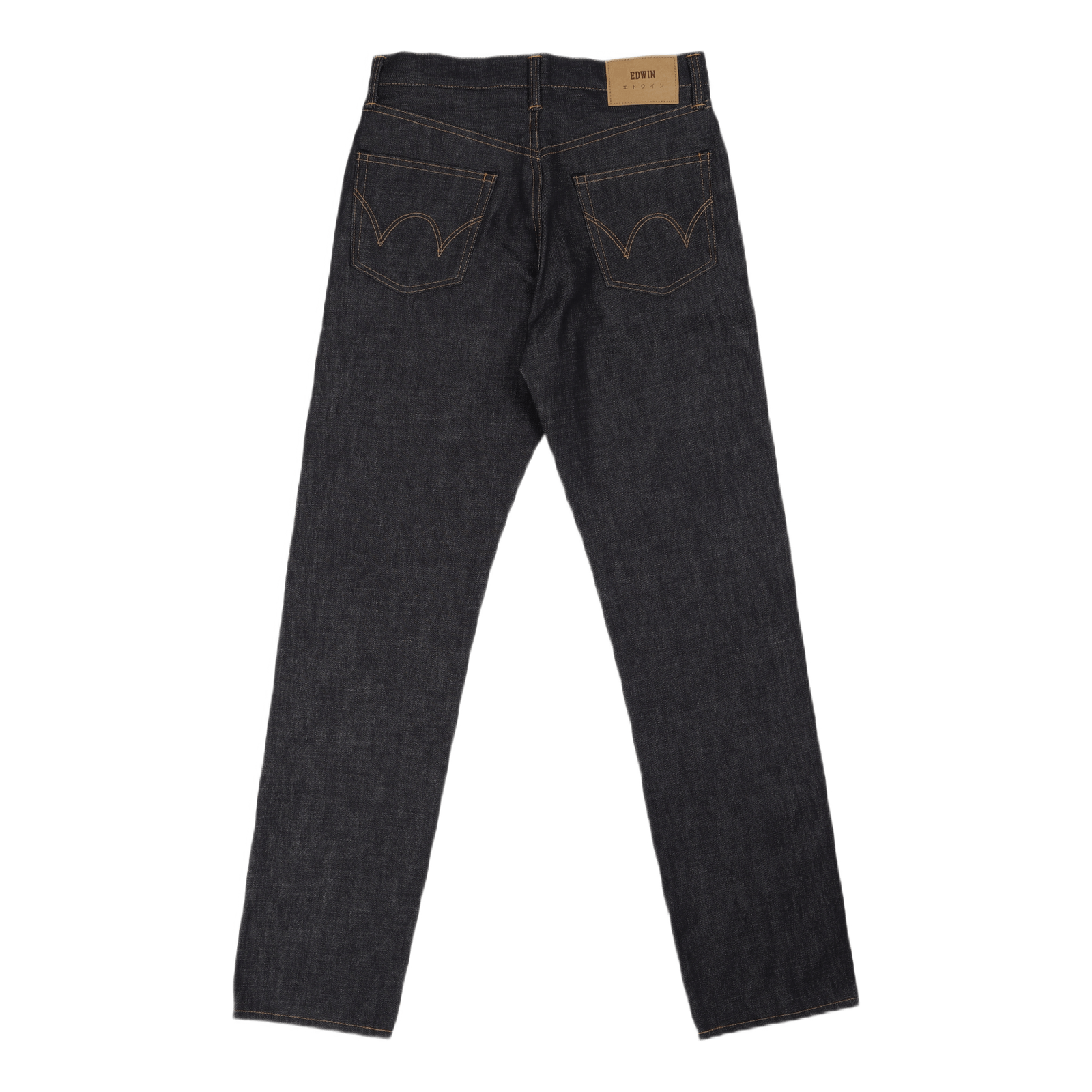Loose Straight Nihon Menpu, Dark Pure Indigo Rainbow Selvage, 13.5oz, Blue Unwashed
