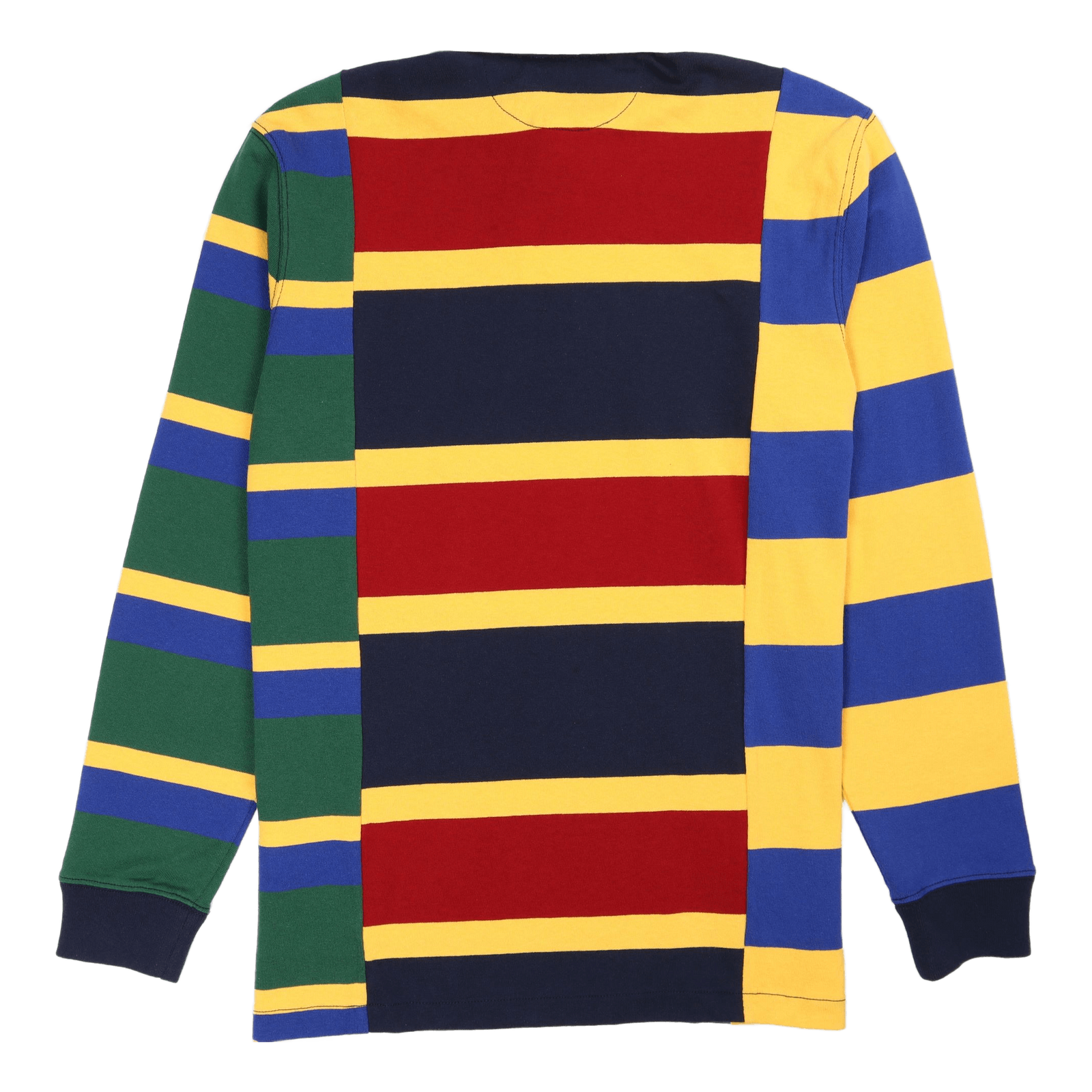 Classic Fit Striped Jersey Rugby Shirt Holiday Red Multi