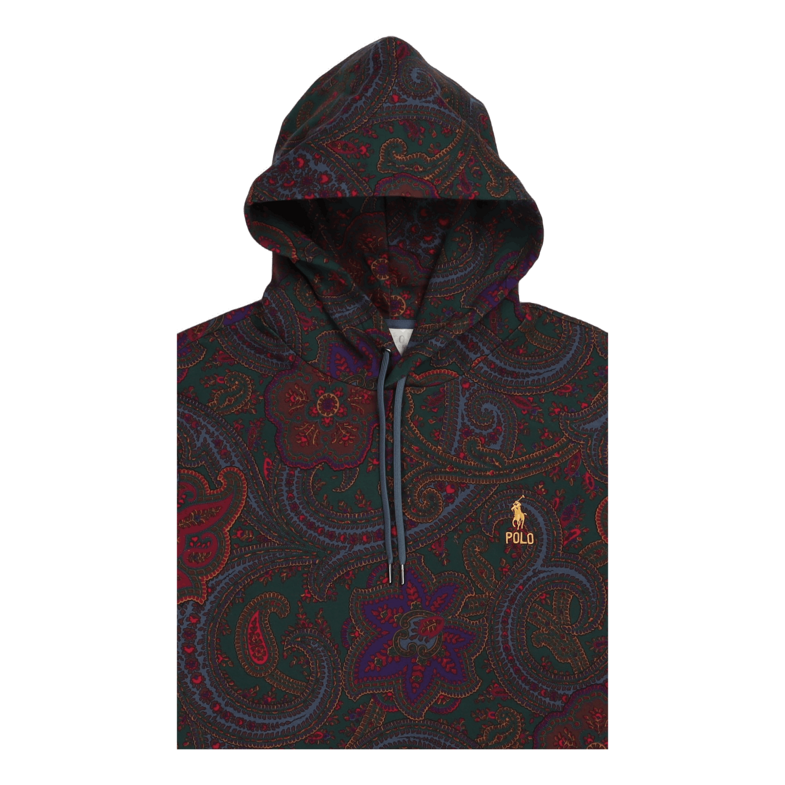 Paisley-Print Double-Knit Hoodie Paisley Print