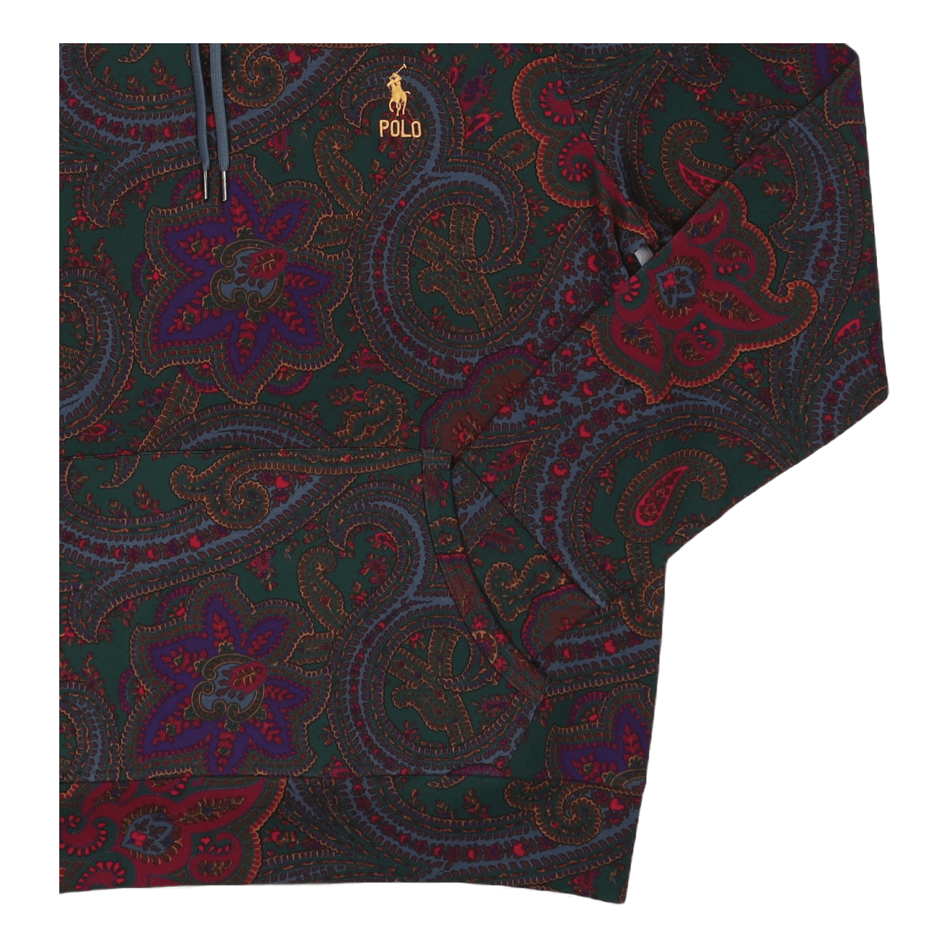Paisley-Print Double-Knit Hoodie Paisley Print