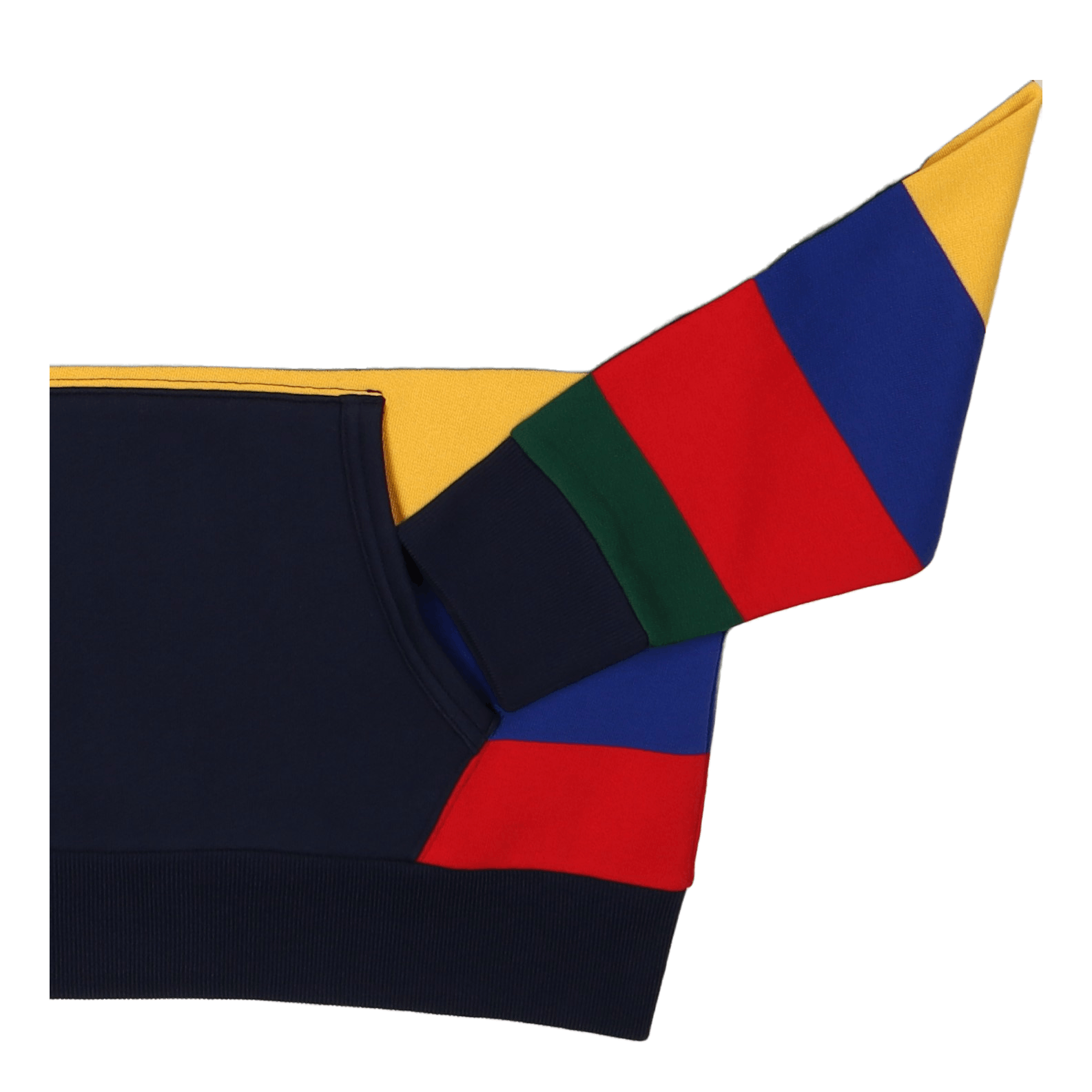 Striped Fleece Hoodie Cruise Navy Multi