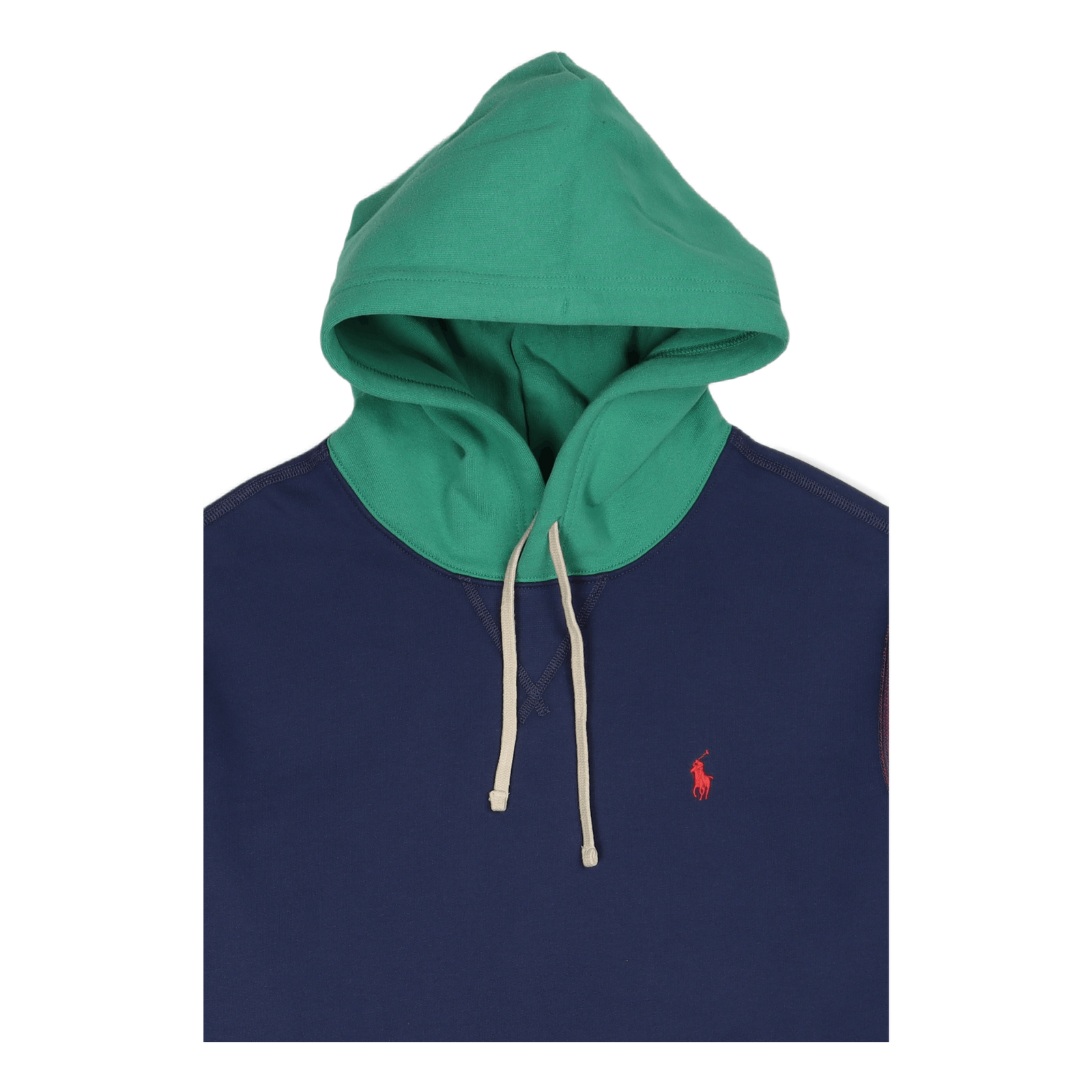 The RL Fleece Color-Blocked Hoodie Light Navy Multi