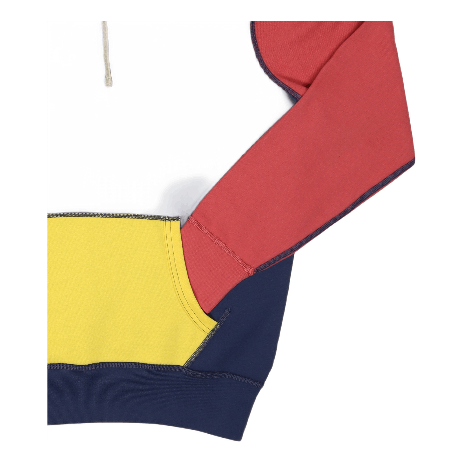 The RL Fleece Color-Blocked Hoodie Light Navy Multi