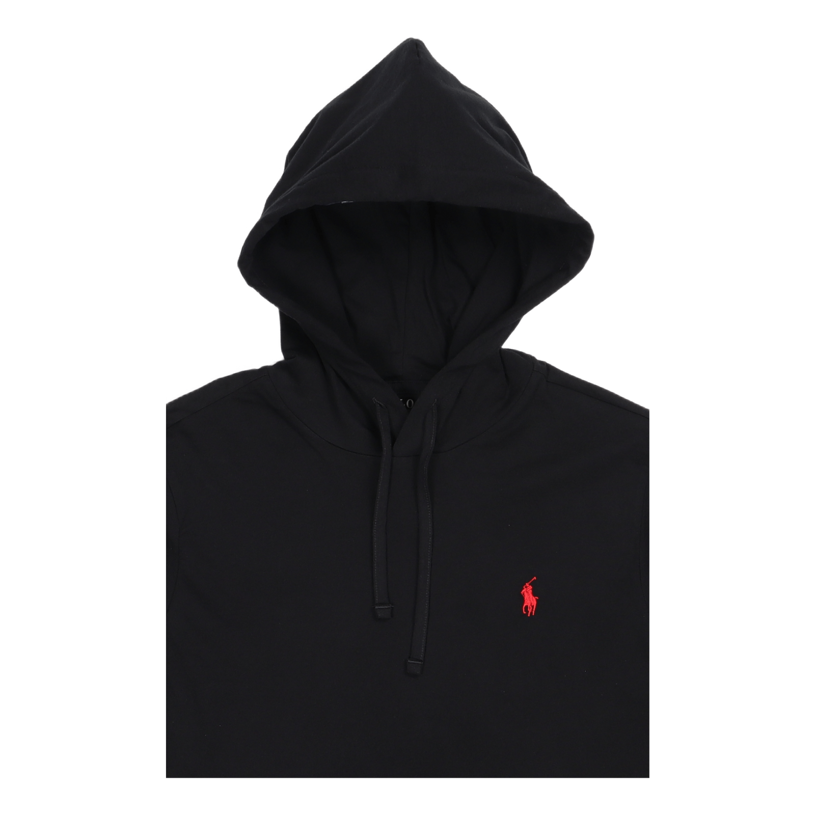 Jersey Hooded T-Shirt Polo Black