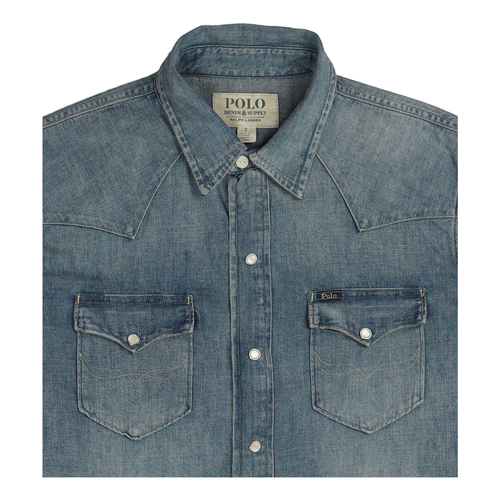 Slub Denim Western Shirt Rl Western