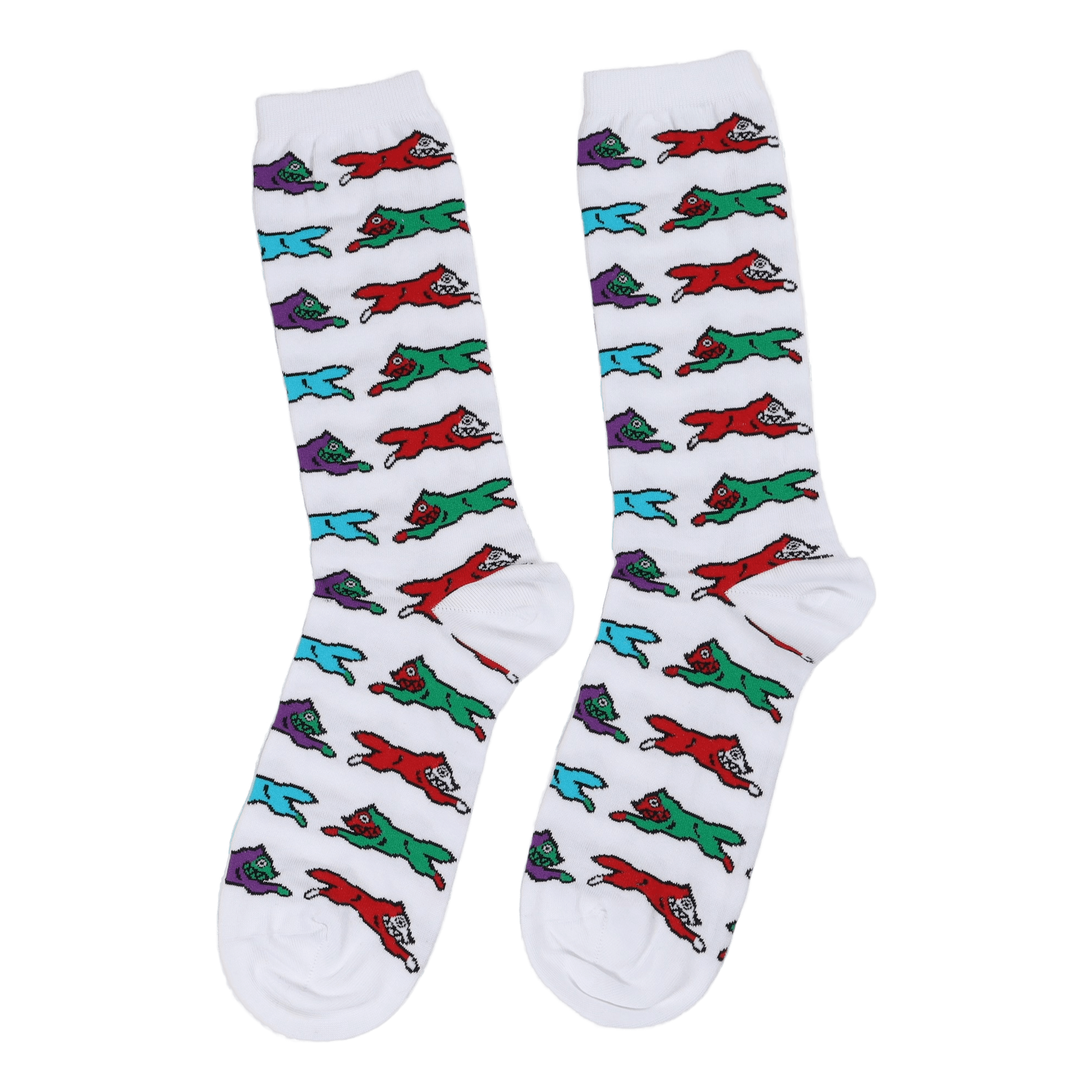 Running Dog Socks White