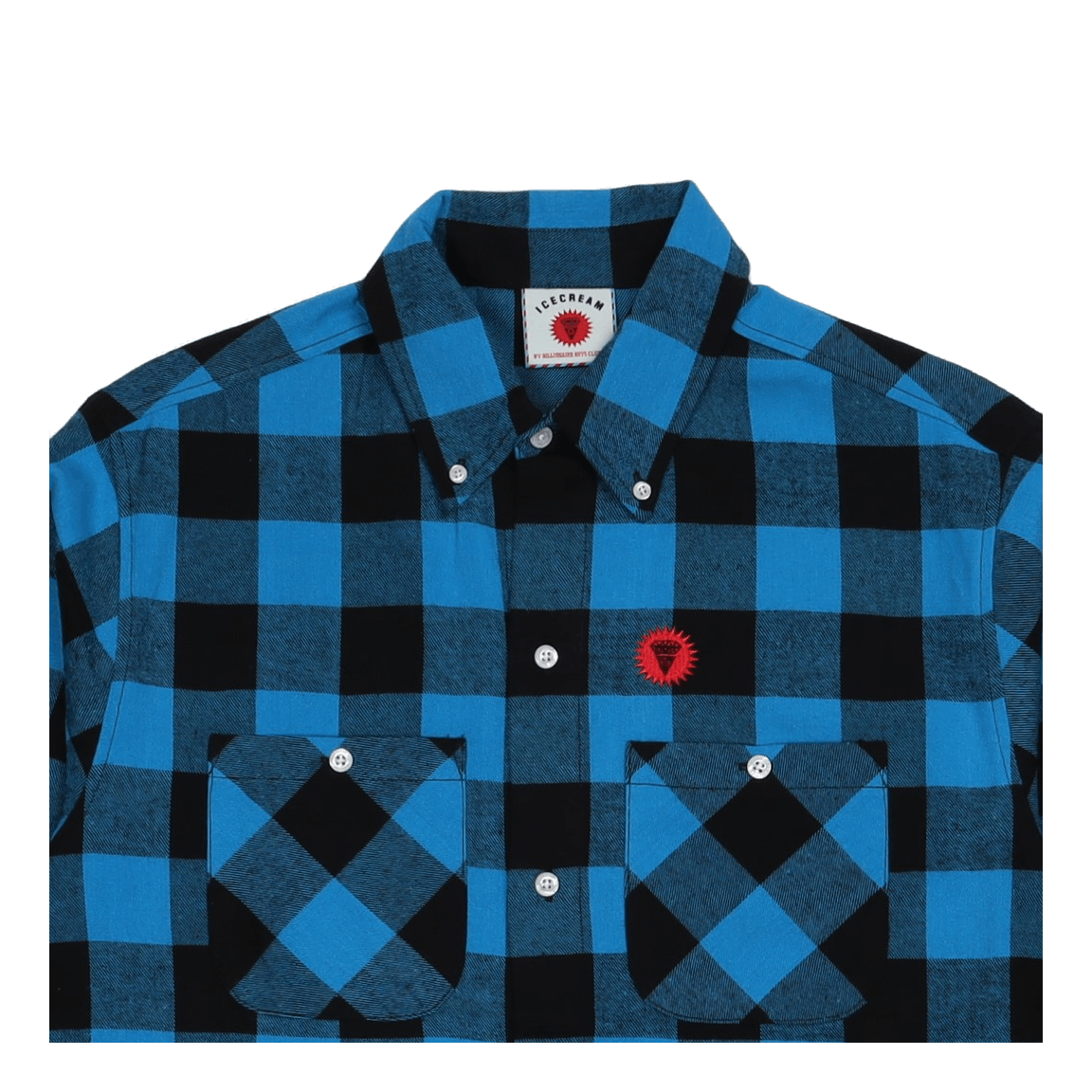 Check Flannel Shirt Blue