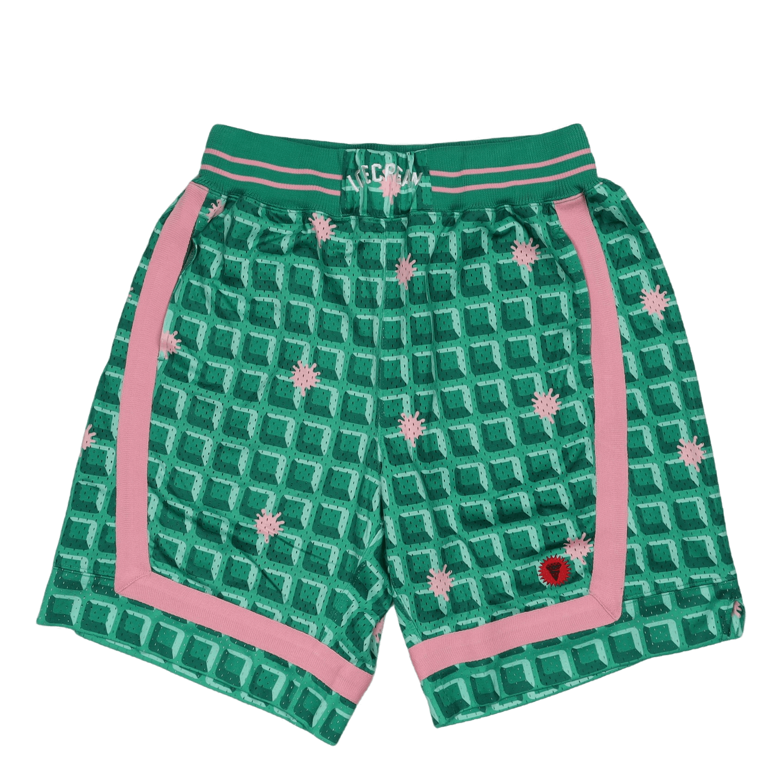Waffle Basketball Short Green