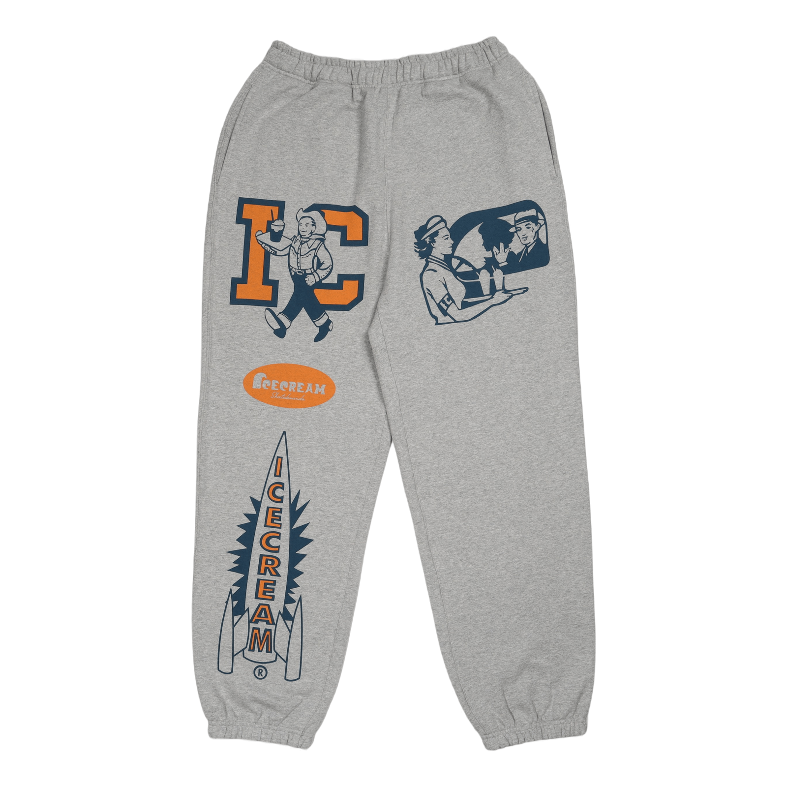 Multi Logo Sweatpant Heather Grey