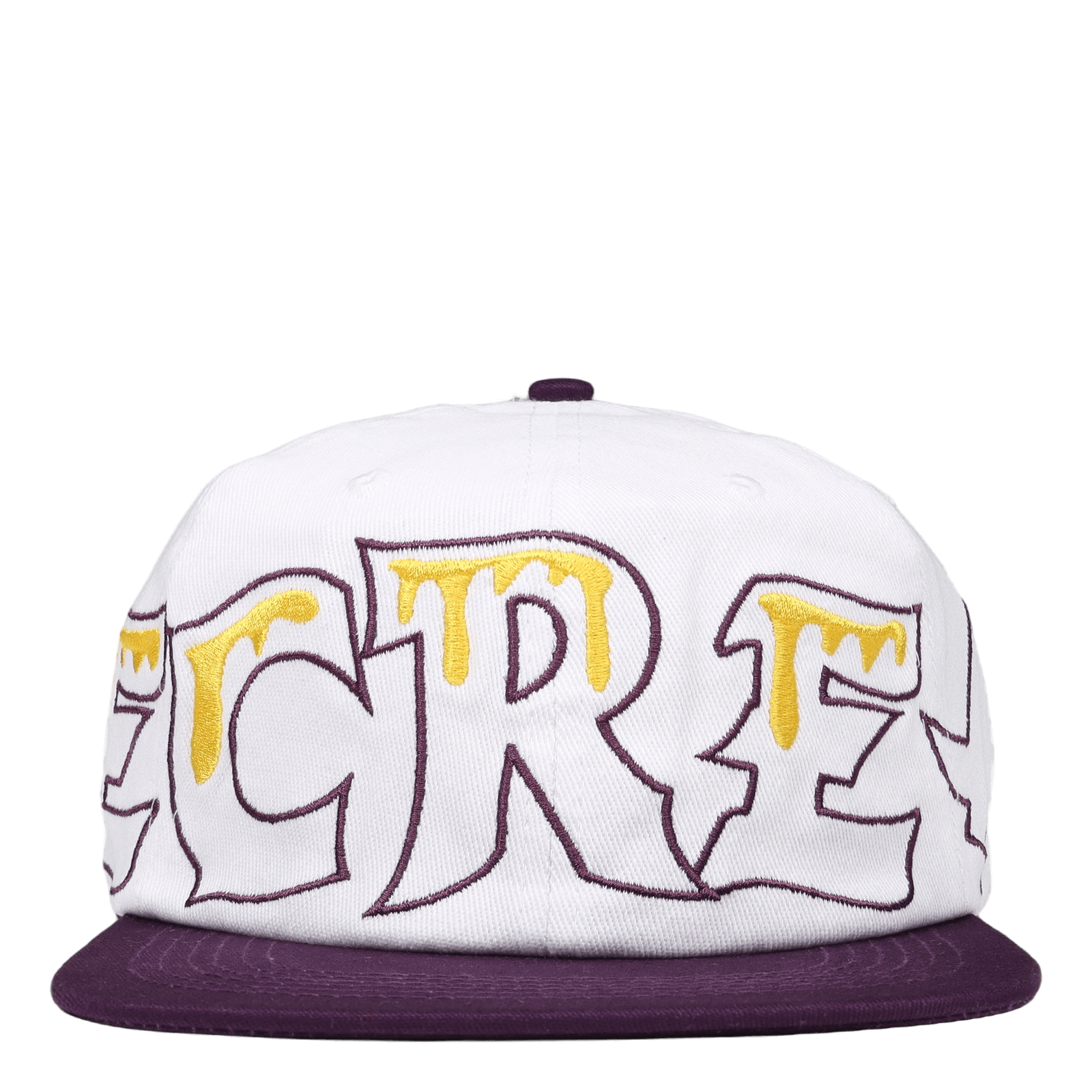 Team Eu 6 Panel Flat Peak Cap White